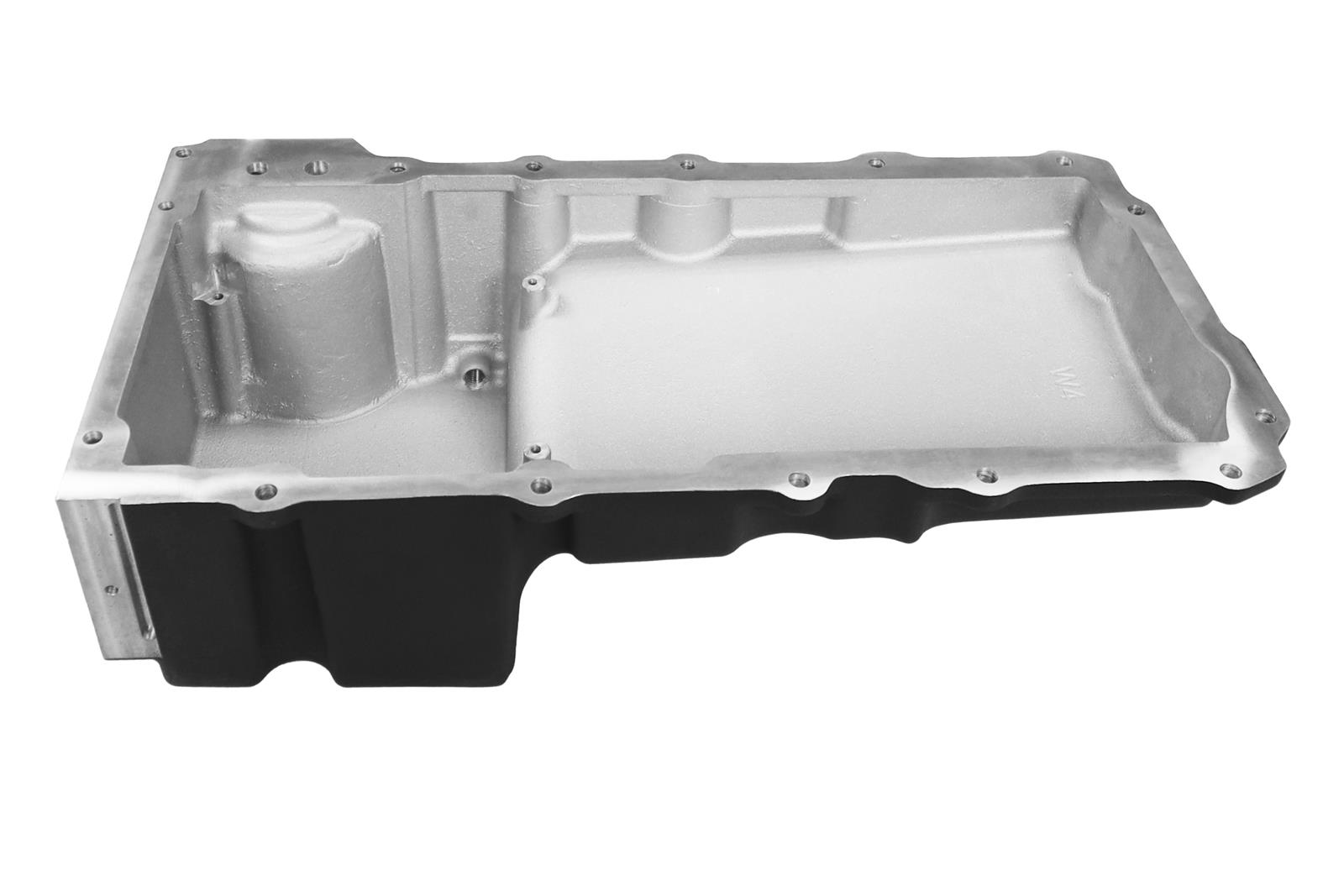 FiTech Plus LS Swap Oil Pans 130201 Pan, Engine Swap, Standard Profile, Cast Aluminum, Black, 6.00 Quart Capacity, 4.25 in. Stroke Clearance, Chevy, LS, V8, Each thumbnail 3