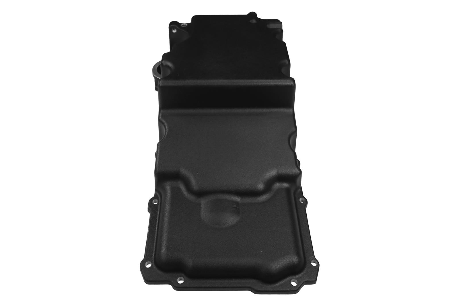 FiTech Plus LS Swap Oil Pans 130202 Pan, Engine Swap, Medium Profile, Cast Aluminum, Black, 6.20 Quart Capacity, 3.62 in. Stroke Clearance, Chevy, LS, V8, Each thumbnail 9