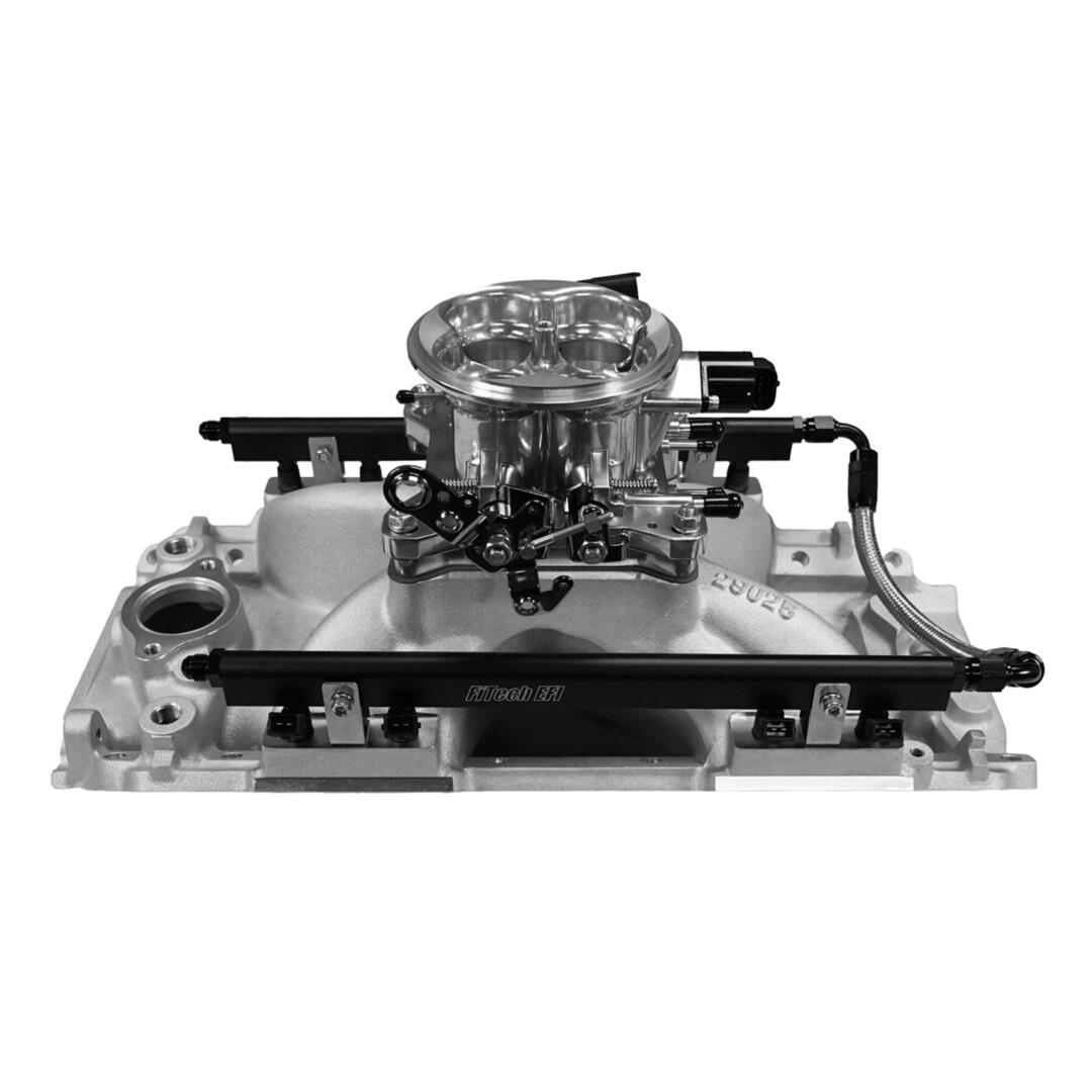FiTech Ultra Port EFI BBC Systems 30-10-410 Fuel Injection Systems, EFI, Intake Manifold, Uni Brilliant Throttle Body, ECM, Gas, E85, 1000 HP, Chevy, Big Block, Rectangle Port, Kit thumbnail 6