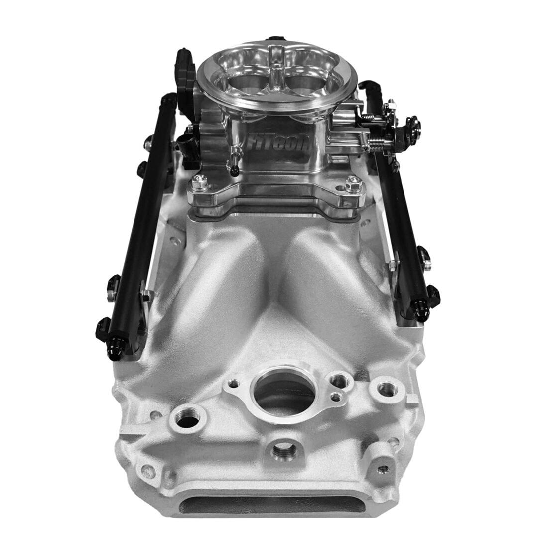 FiTech Ultra Port EFI BBC Systems 30-10-410 Fuel Injection Systems, EFI, Intake Manifold, Uni Brilliant Throttle Body, ECM, Gas, E85, 1000 HP, Chevy, Big Block, Rectangle Port, Kit thumbnail 4