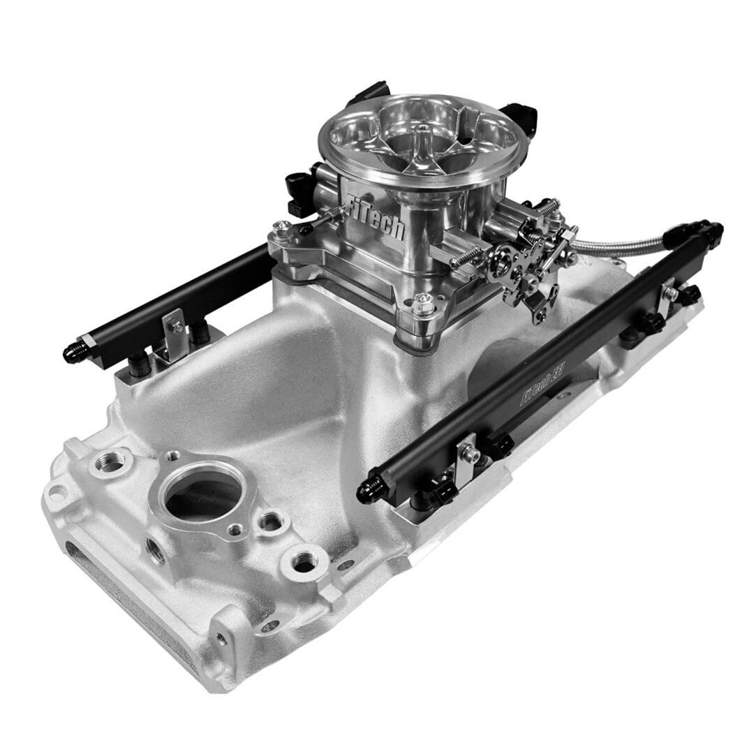 FiTech Ultra Port EFI BBC Systems 30-10-510 Fuel Injection Systems, EFI, Intake Manifold, Uni Brilliant Throttle Body, ECM, Gas, E85, 500 HP, Chevy, Big Block, Rectangle Port, Kit thumbnail 5