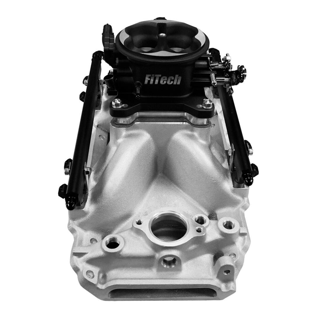 FiTech Ultra Port EFI BBC Systems 30-10-611 Fuel Injection Systems, EFI, Intake Manifold, Uni Black Throttle Body, ECM, Gas, E85, 750 HP, Chevy, Big Block, Rectangle Port, Kit thumbnail 3