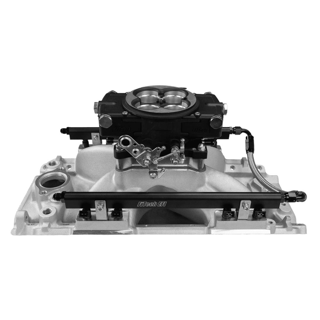 FiTech Ultra Port EFI BBC Systems 30-10-615 Fuel Injection Systems, EFI, Intake Manifold, Black Throttle Body, ECM, Gasoline, E85, 750 HP, Chevy, Big Block, Rectangle Port, Kit thumbnail 6