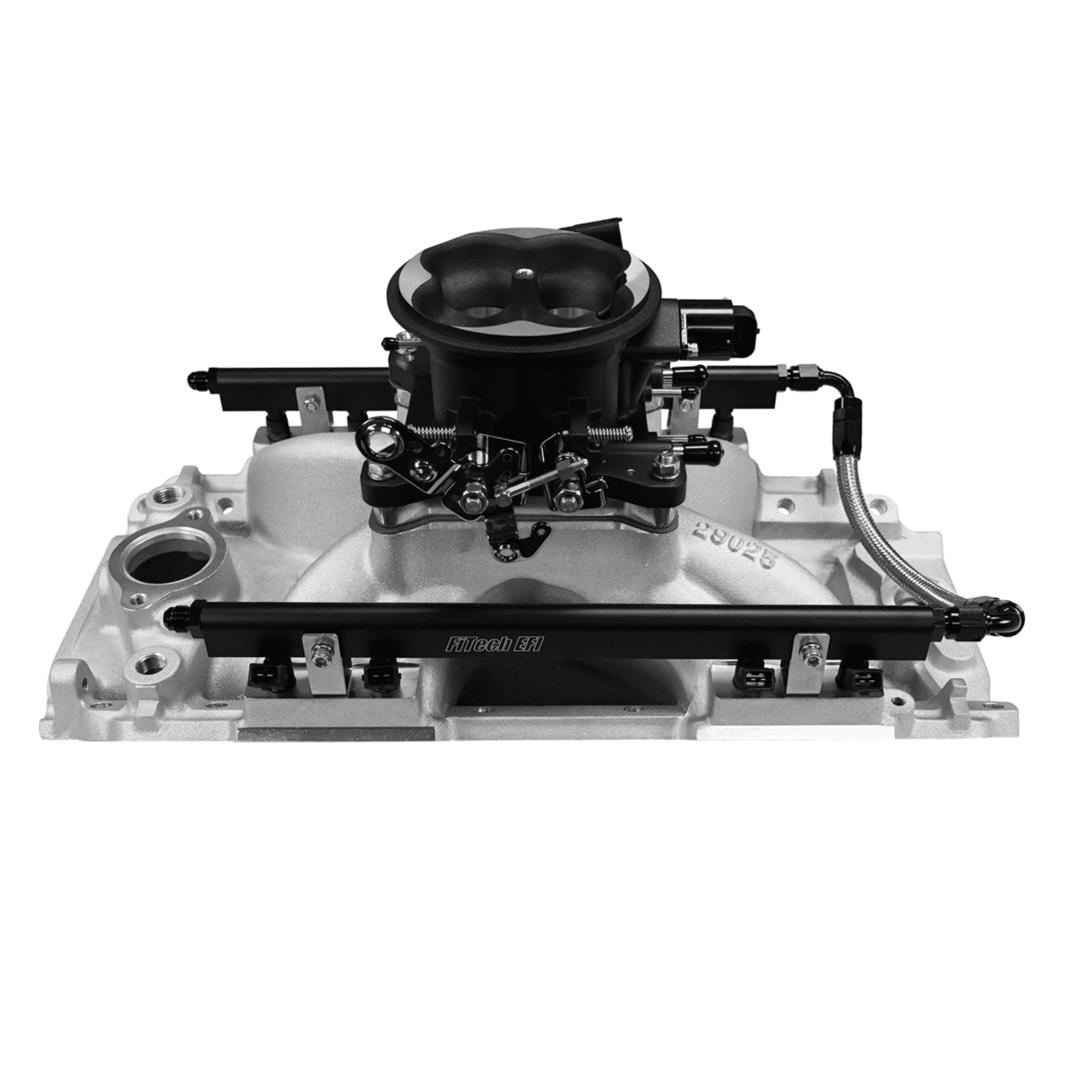 FiTech Ultra Port EFI BBC Systems 30-11-511 Fuel Injection Systems, EFI, Intake Manifold, Uni Black Throttle Body, ECM, Gasoline, E85, 500 HP, Chevy, Big Block, Oval Port, Kit thumbnail 7