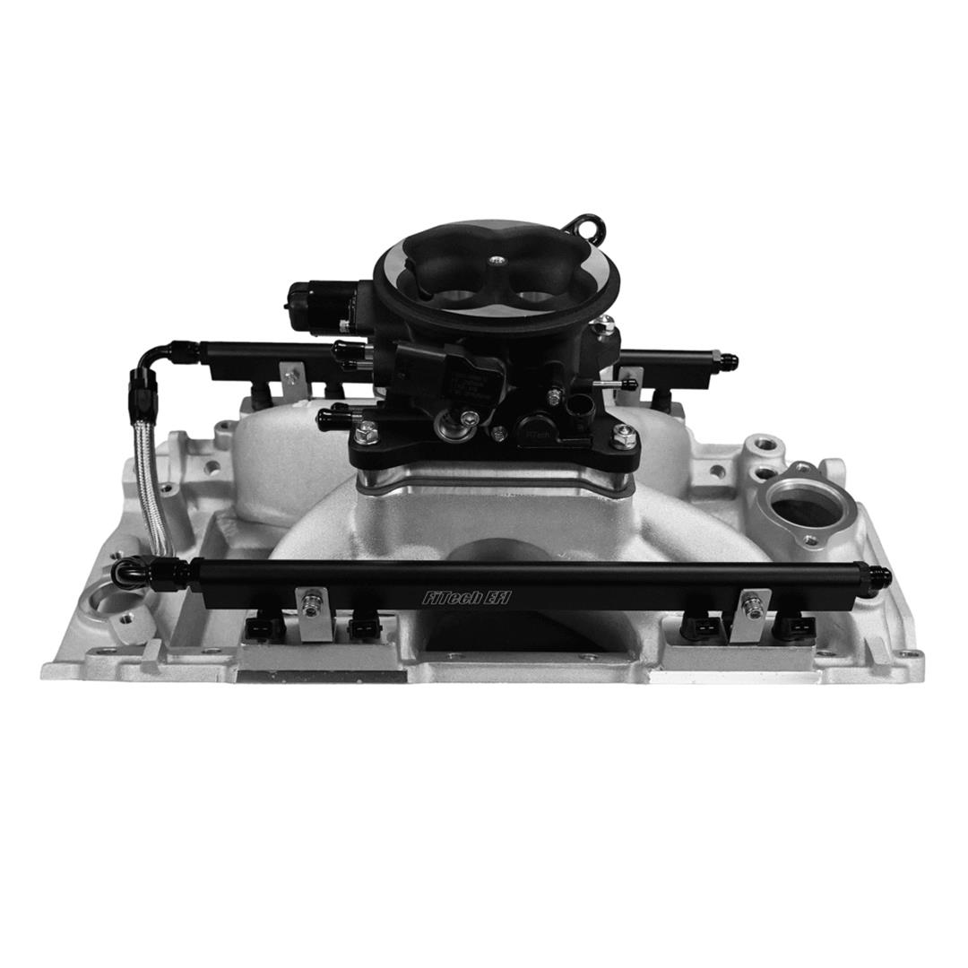 FiTech Ultra Port EFI BBC Systems 30-11-611 Fuel Injection Systems, EFI, Intake Manifold, Uni Black Throttle Body, ECM, Gasoline, E85, 750 HP, Chevy, Big Block, Oval Port, Kit thumbnail 7