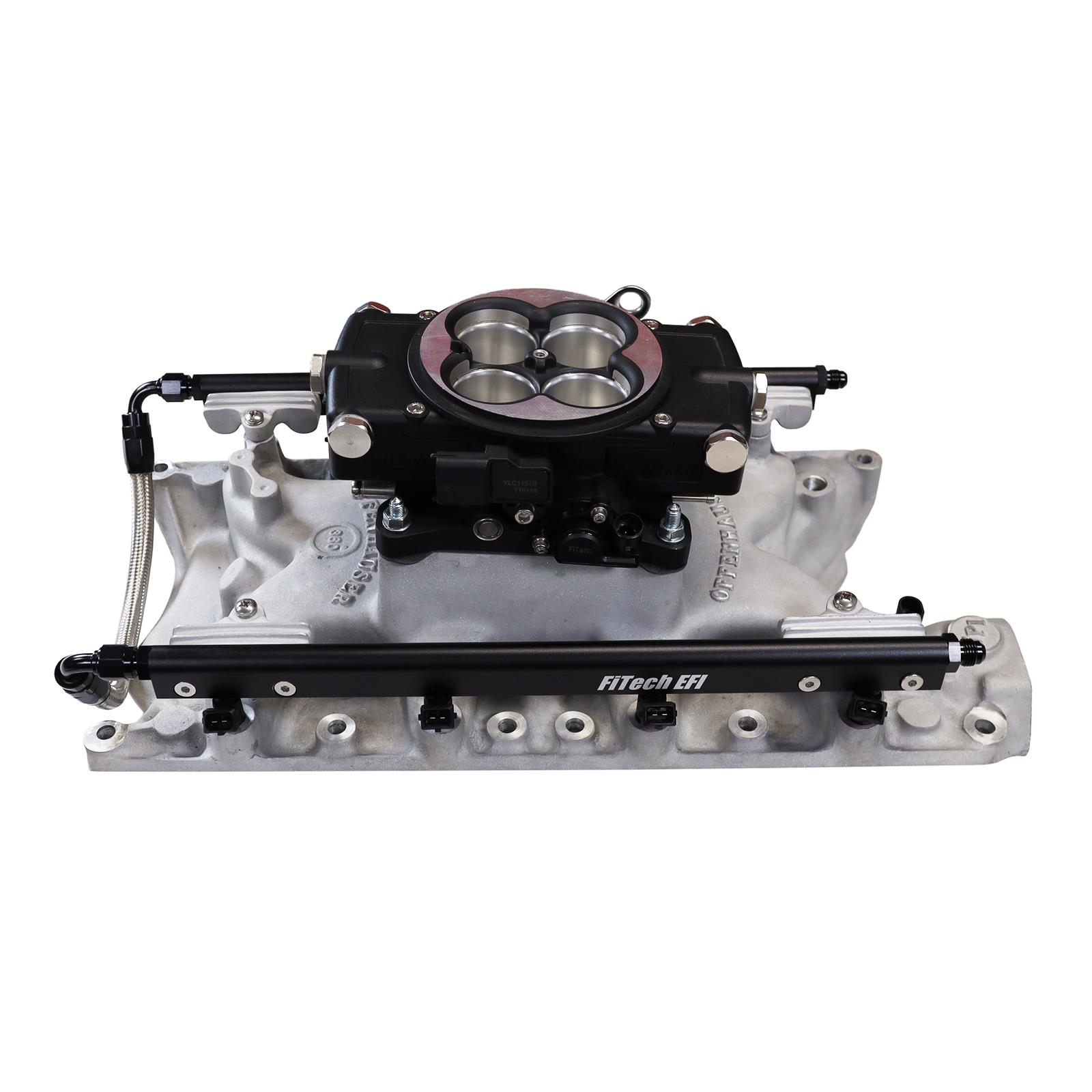 FiTech Ultra Port EFI SBF 351W Systems 30-18-415 Fuel Injection Systems, EFI, Offenhauser VPI, Intake Manifold, Black Throttle Body, ECM, Gasoline, E85, 1000 HP, Ford, 351W, Kit thumbnail 7