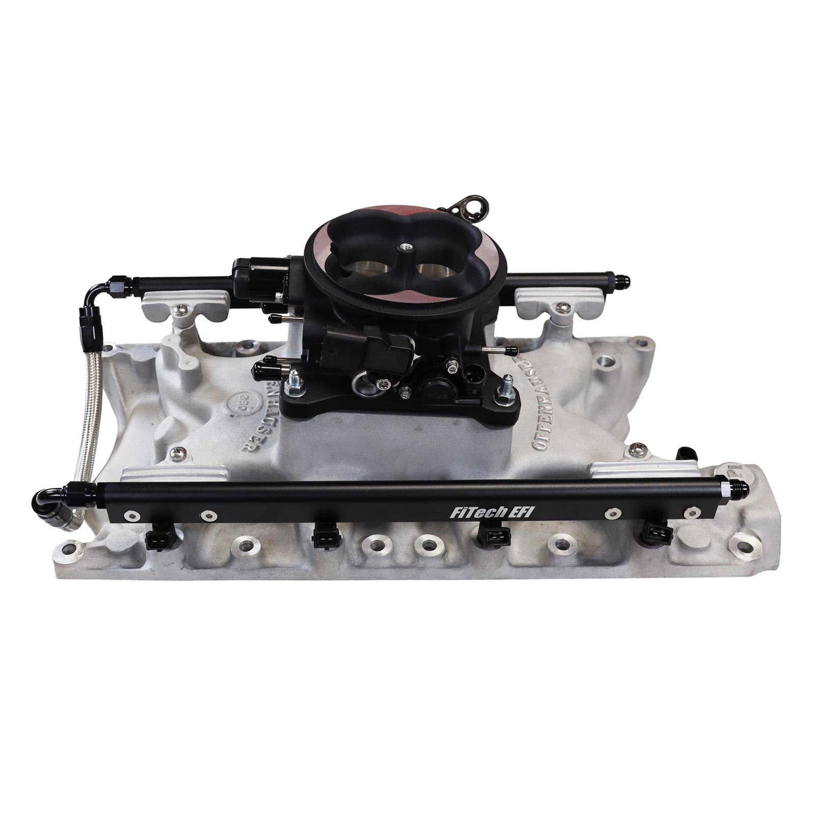 FiTech Ultra Port EFI SBF 351W Systems 30-18-611 Fuel Injection Systems, EFI, Offenhauser VPI, Intake Manifold, Uni Black Throttle Body, ECM, Gasoline, E85, 750 HP, Ford, 351W, Kit thumbnail 7