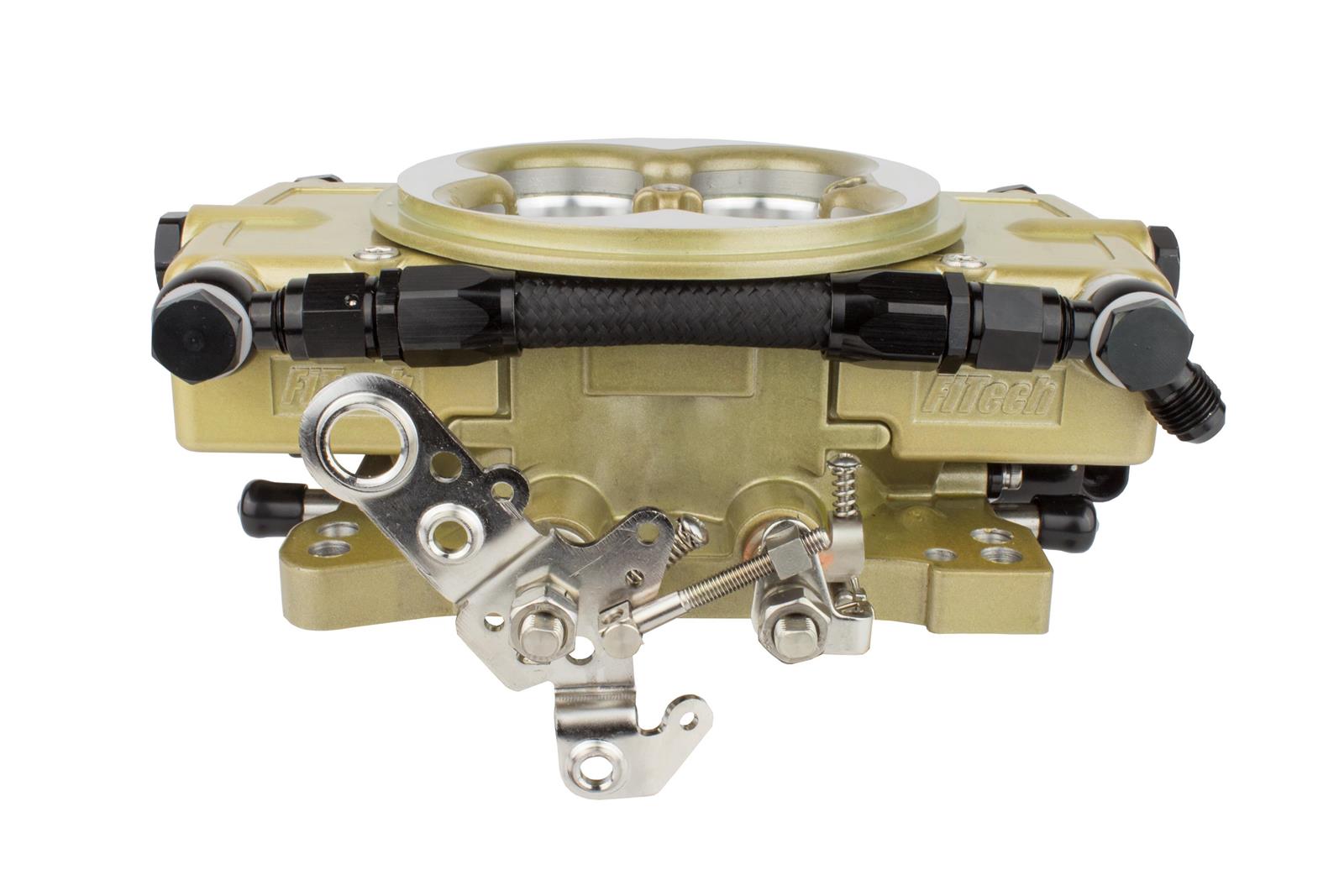 FiTech Go EFI Classic 650 HP Fuel Injection Systems 30020 Systems, HP, Gold Finish Throttle Body, ECM, 4-barrel Square Bore Mounting Flange, E85, Gasoline, Kit thumbnail 3