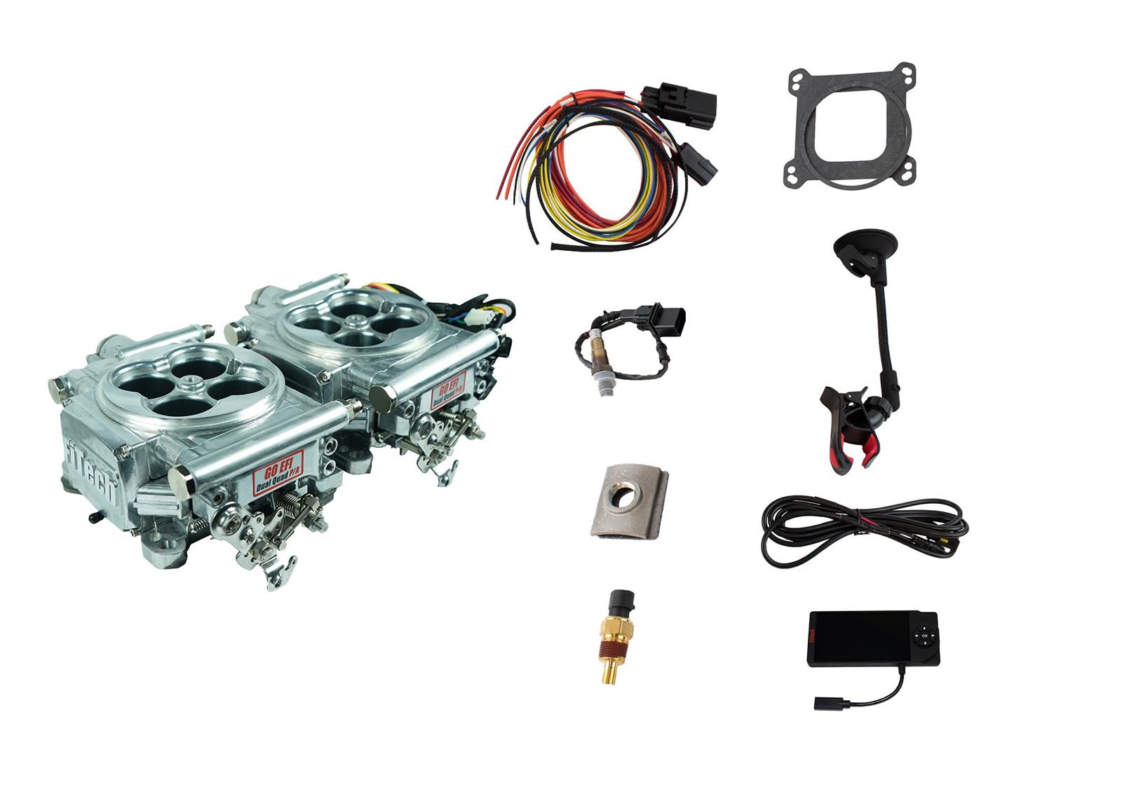 Fitech Fuel Injection 30065 Fitech Go Efi 2x4 Dual Quad 1200 Hp Fuel Injection Systems Summit 3016