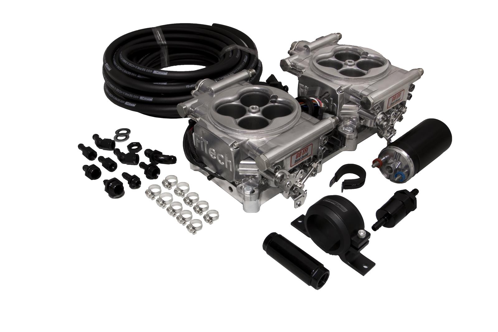 Fitech Fuel Injection 31061 Fitech Go Efi 2x4 Dual Quad 625 Hp Self Tuning Fuel Injection 5375