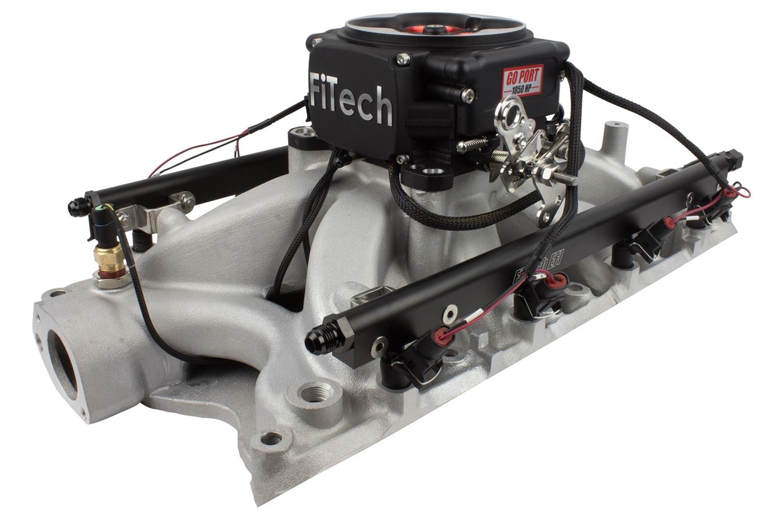 FiTech Fuel Injection 32458 FiTech Go Port EFI Complete Fuel Injection   Fif 32458 Bk Xl 