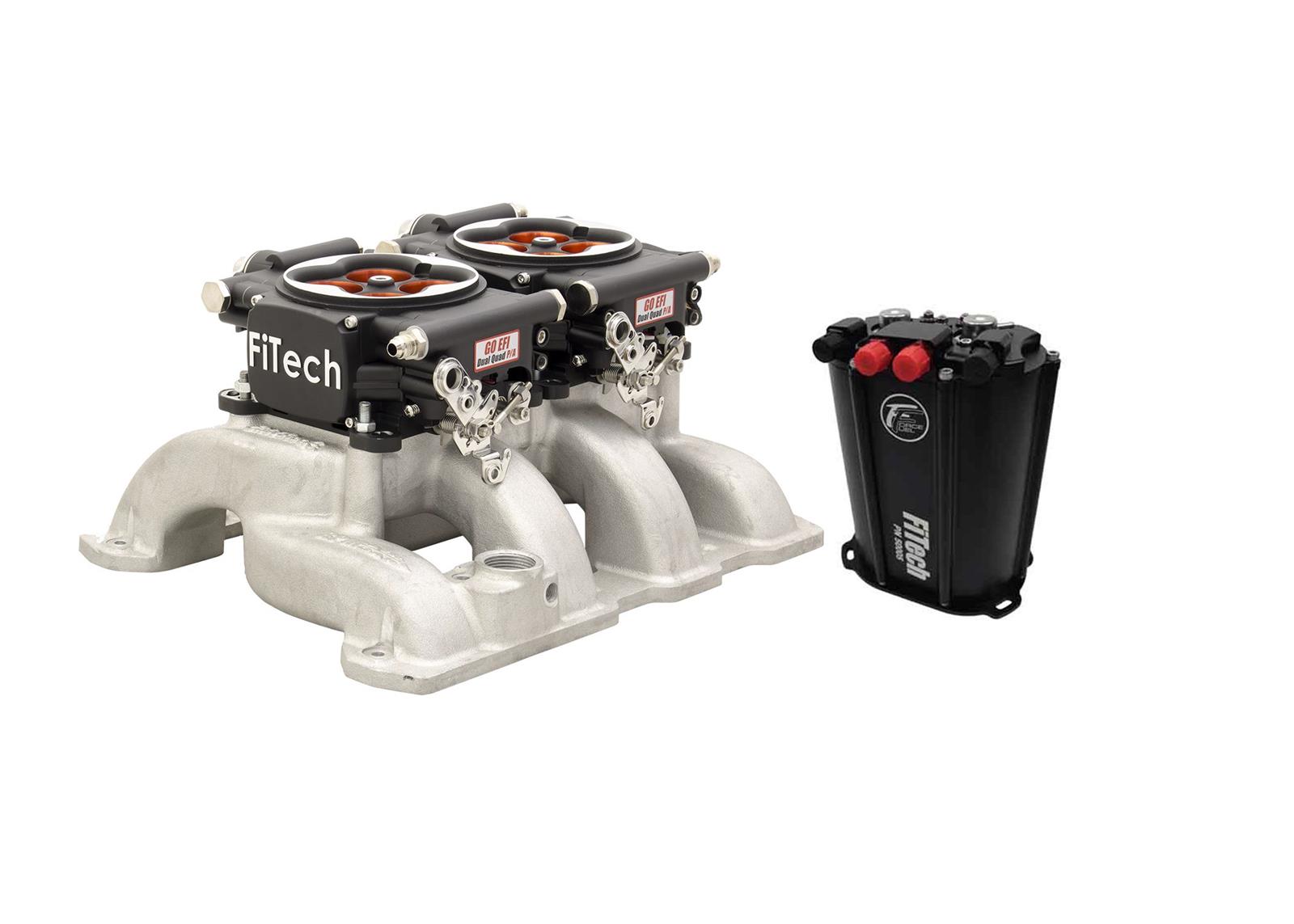 Fitech Fuel Injection 35464 Fitech Go Efi 2x4 Dual Quad 1200 Hp Fuel Injection Systems With 0280