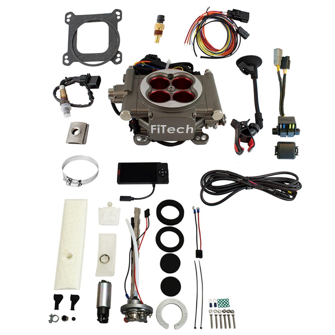 FiTech Go Street 400 HP EFI System Regulated In-Tank Pump Fuel Injection Master Kits 36503 Cast With 255 LPH Kit
