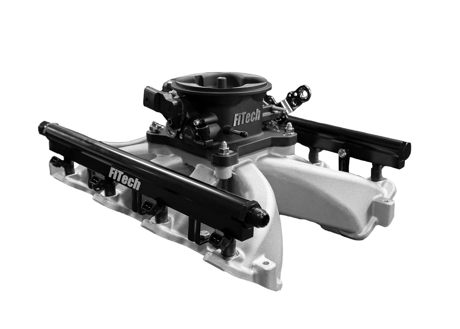 FiTech Ultra Port EFI LS Systems 37015 Fuel Injection Systems, EFI, LS1 Intake Manifold, Black Finish Throttle Body, Gasoline, 750 HP, Chevy, LS, Kit thumbnail 3