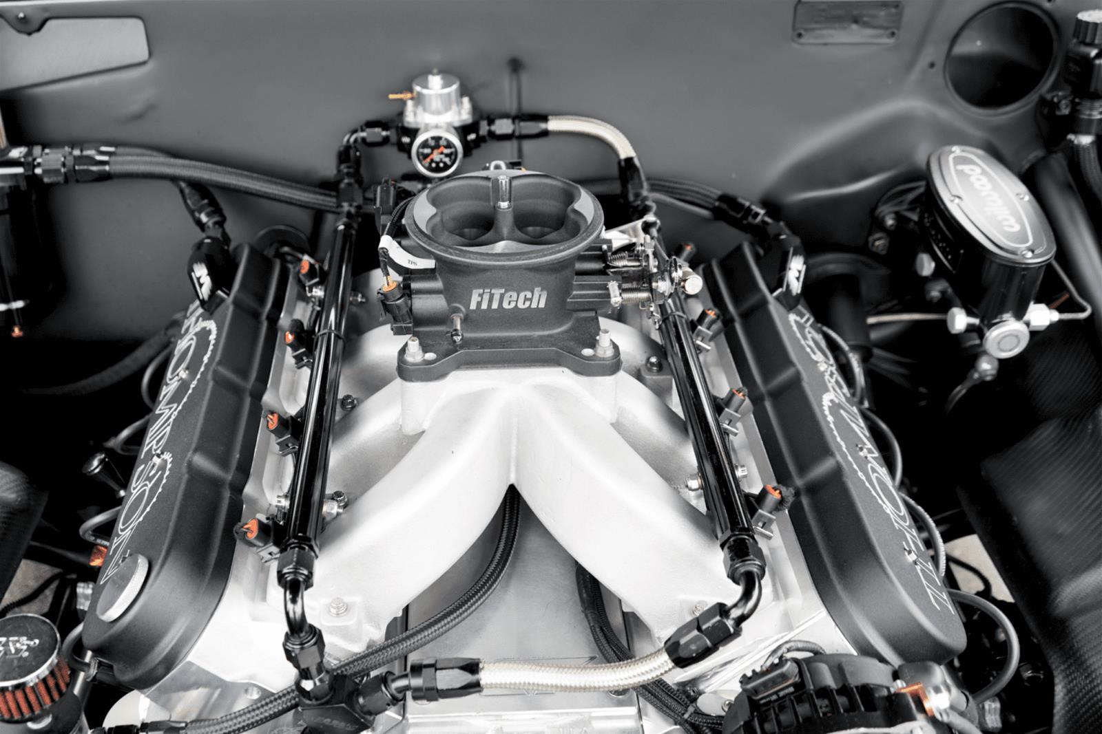 FiTech Ultra Port EFI LS Systems 37015 Fuel Injection Systems, EFI, LS1 Intake Manifold, Black Finish Throttle Body, Gasoline, 750 HP, Chevy, LS, Kit thumbnail 5