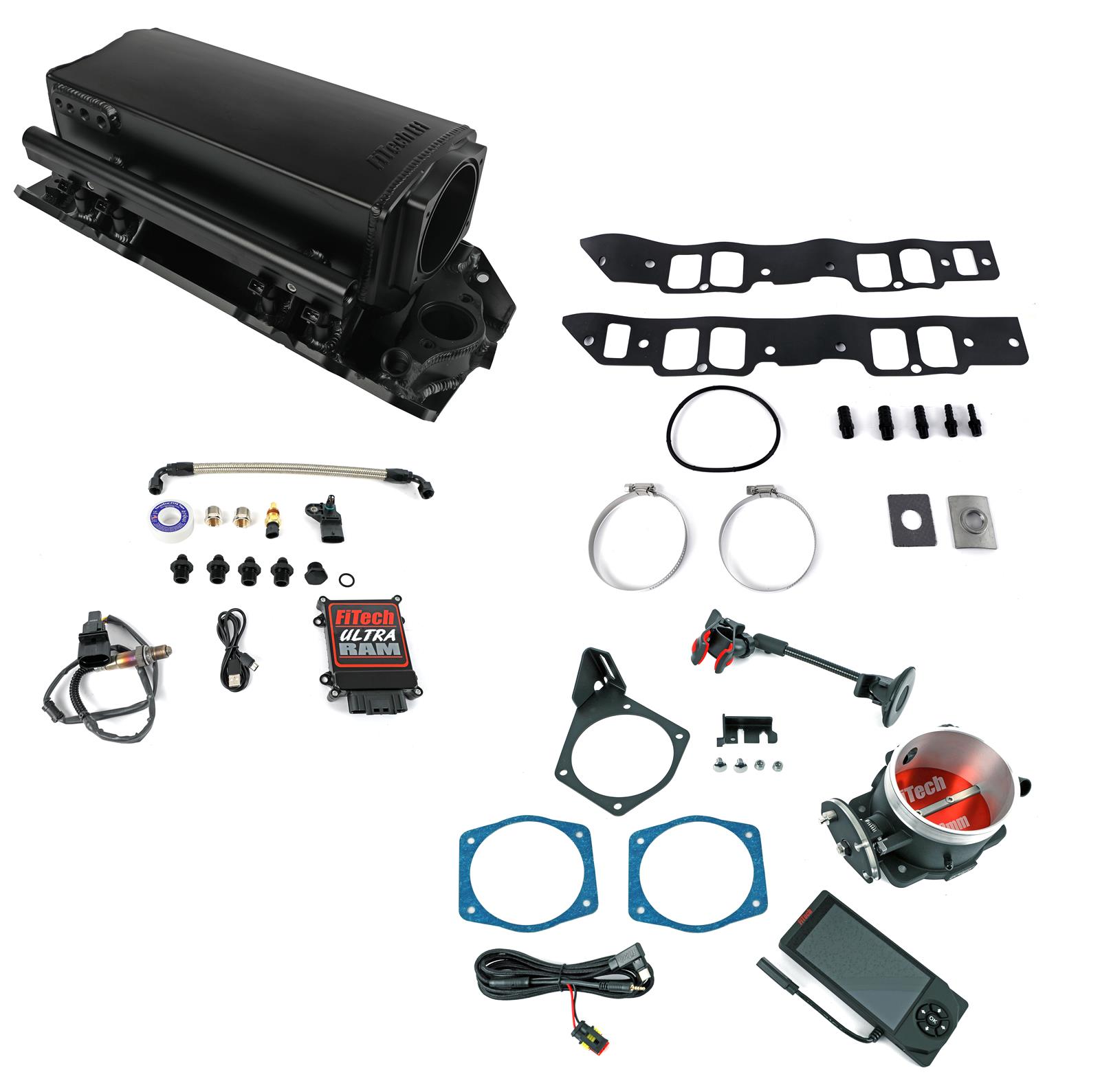 FiTech Fuel Injection Ultra Ram EFI Kit 800HP BBC 38302 FiTech Fuel Injection Ultra Ram EFI Kit 800HP BBC 38302