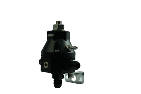 FiTech Go Fuel Pressure Regulators 54000 Regulators, Tight Fit Regulator, Aluminum, Black, -6 AN, Each thumbnail 2