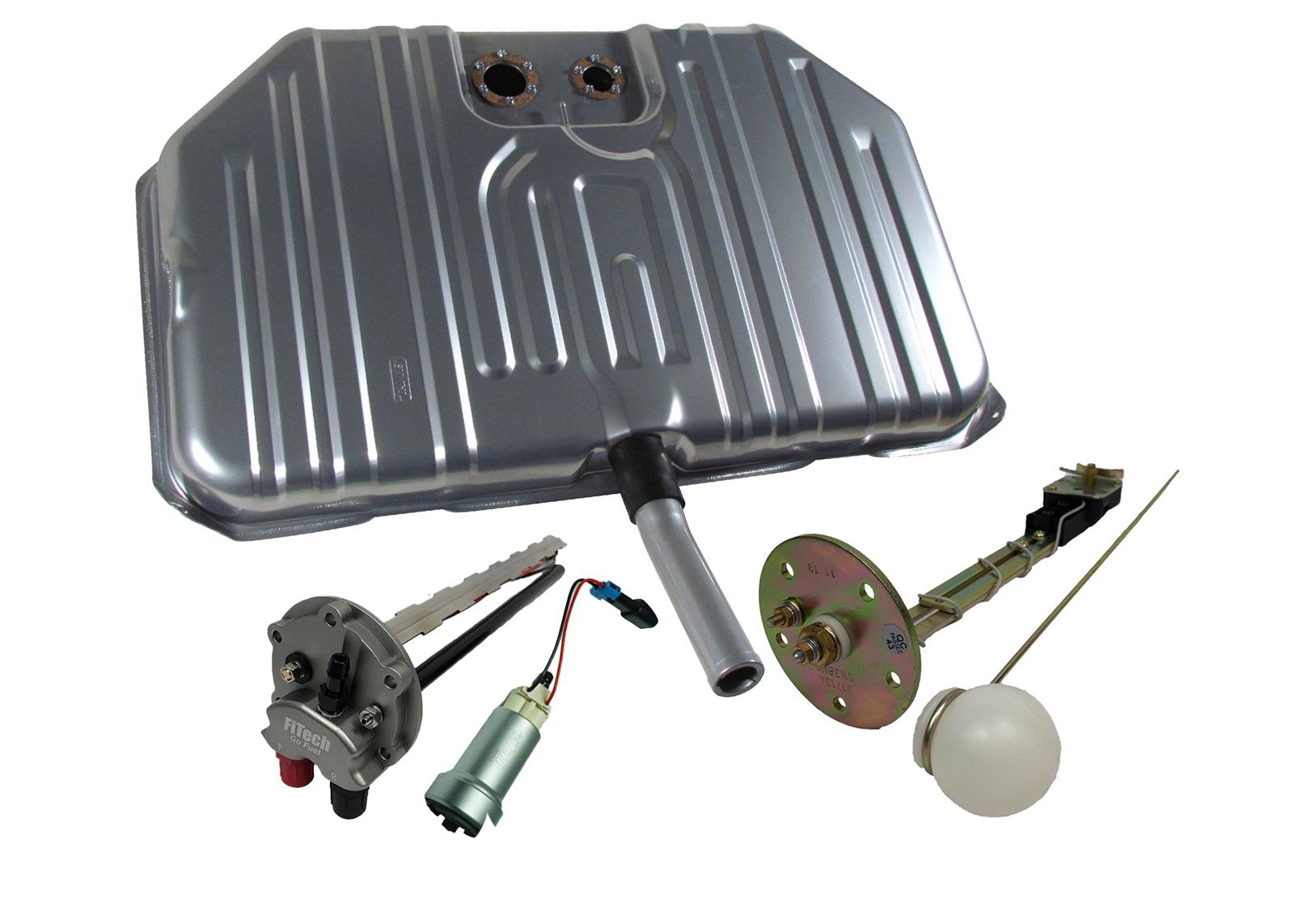 FiTech Go EFI Fuel Tank Kits for 1968-1969 CUTLASS - 58127 Tanks, 440 LPH Kit, Buick Cutlass Notched