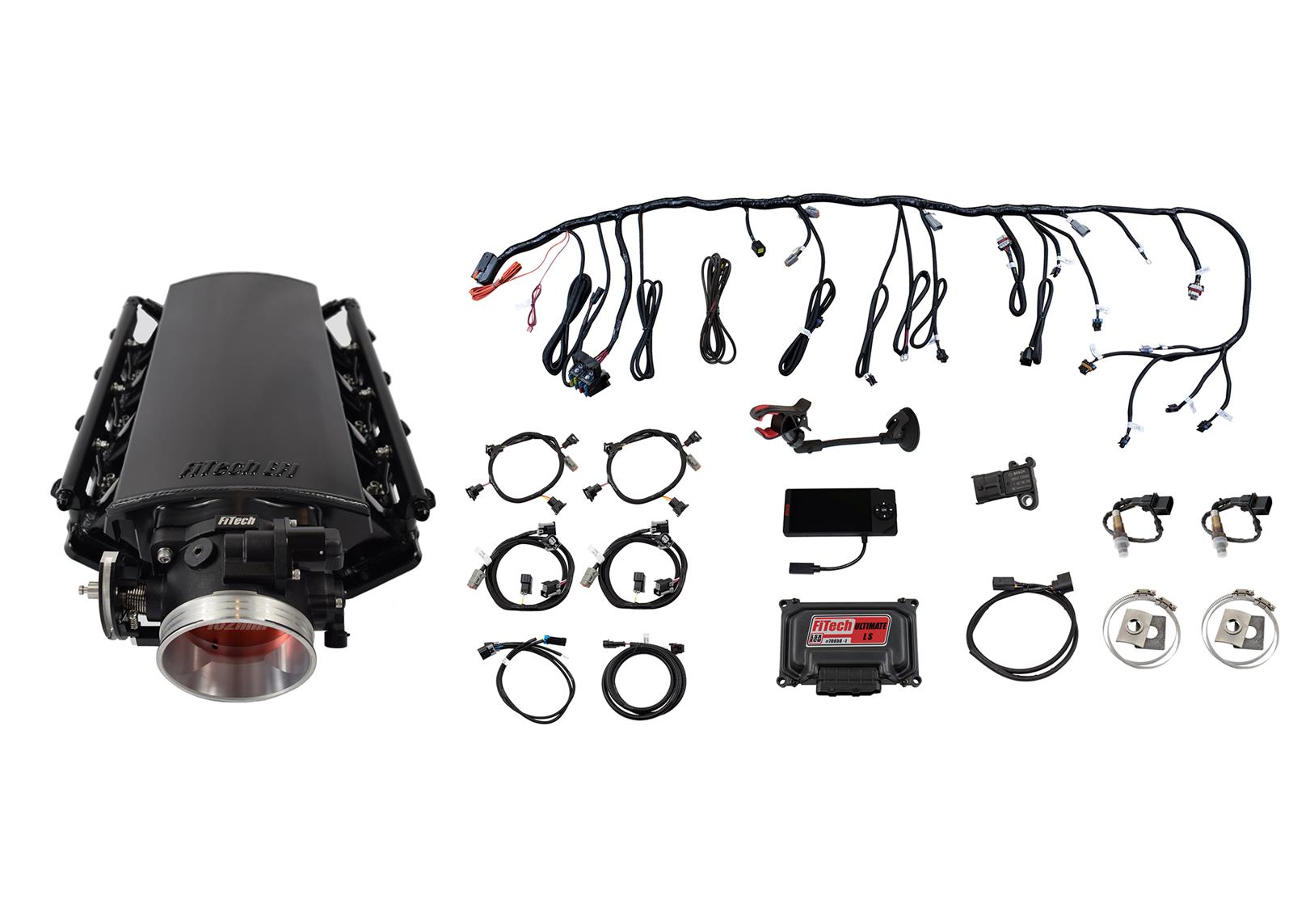 FiTech Fuel Injection 70030 FiTech Ultimate LS 1,000 HP EFI Fuel Injection Systems Summit Racing