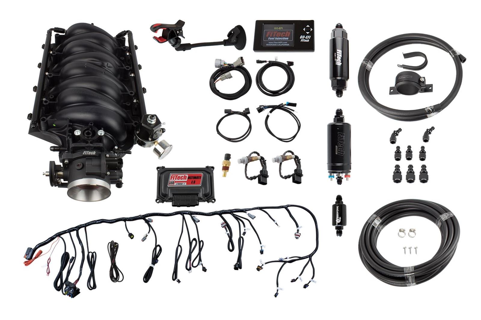 FiTech Fuel Injection 71020 - FiTech Ultimate LS Torque Plus EFI 600 HP Fue...