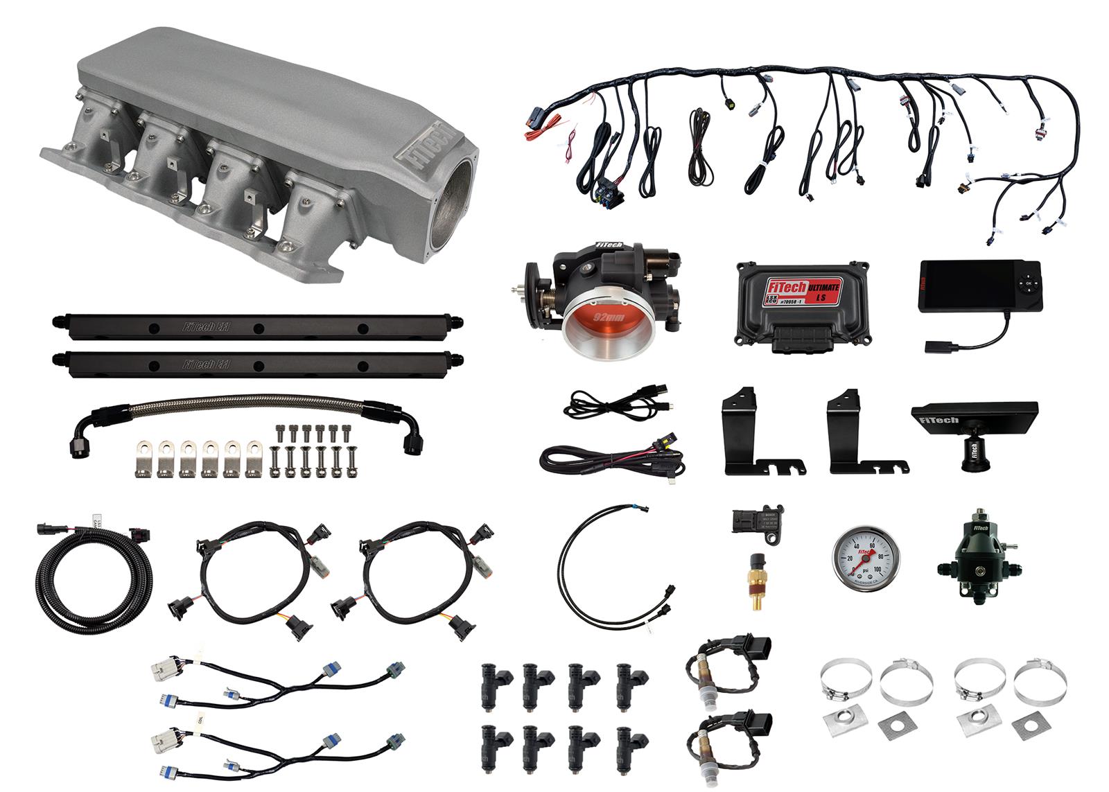 FiTech Fuel Injection 73103 FiTech Nitro-Port Cast LS1 500 HP Fuel