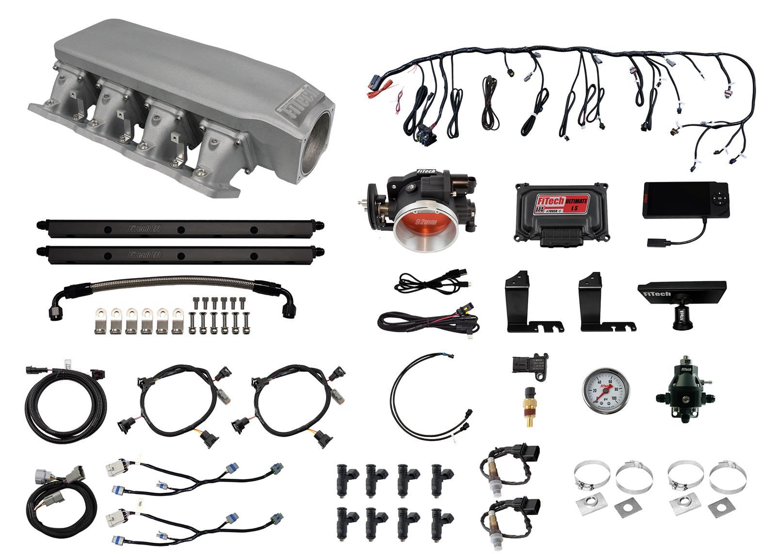 FiTech Fuel Injection 73104 FiTech Nitro-Port Cast LS1 500 HP Fuel ...