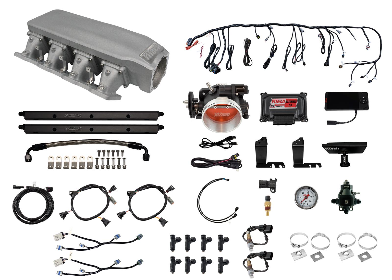FiTech Fuel Injection 73105 FiTech Nitro-Port Cast LS1 750 HP Fuel ...