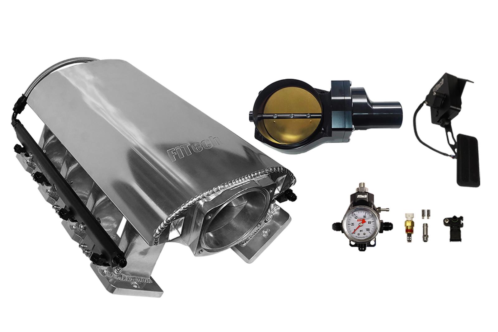 FiTech Fuel Injection 73270DBWBB FiTech Rebel LS Fabricated Intake ...