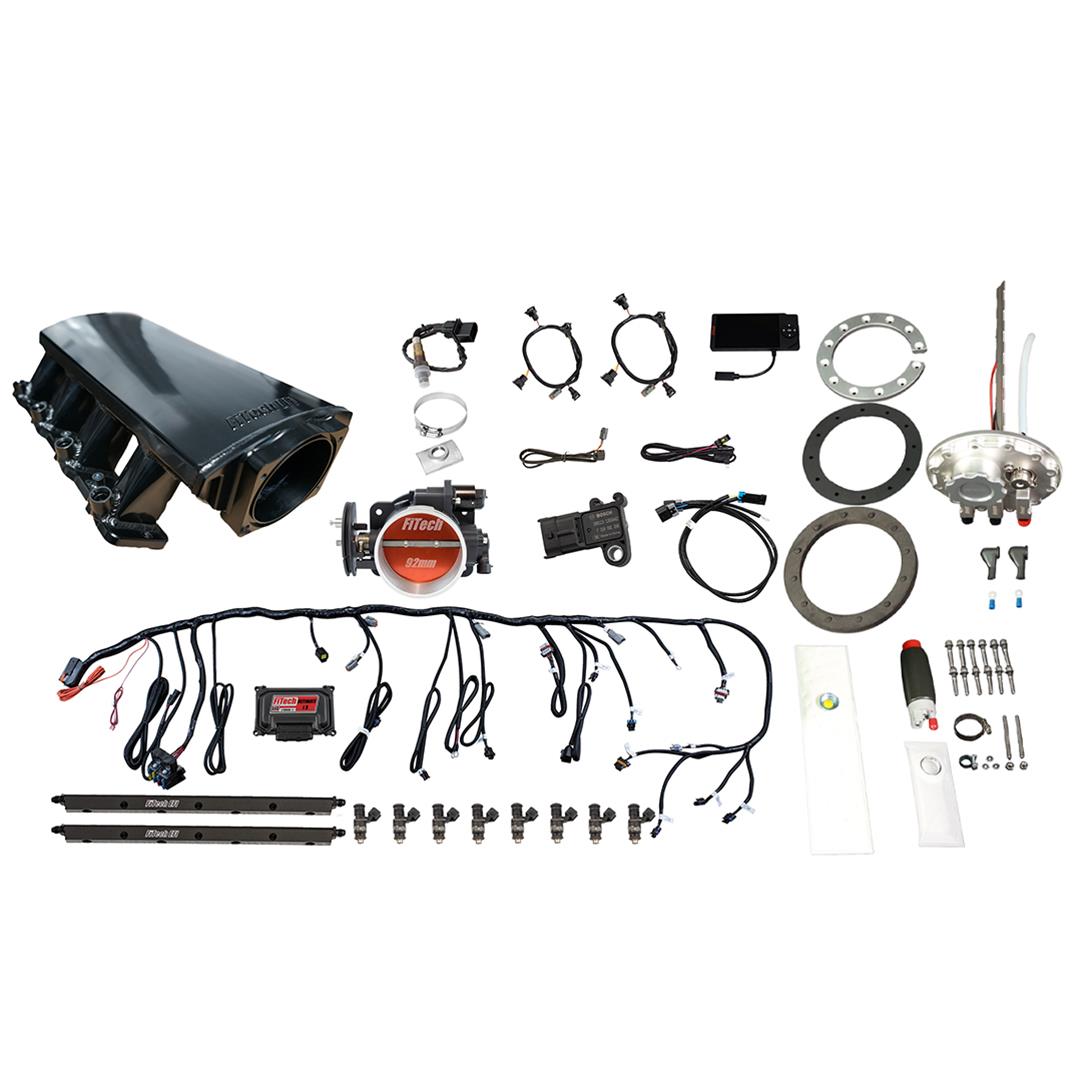 FiTech Ultimate LS 500 HP EFI Short LS3 Port Intake Fuel Injection Master Kits 76311 System With Kit
