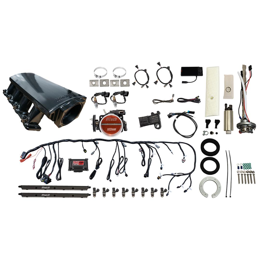 FiTech Ultimate LS 750 HP EFI Short LS3 Port Intake Fuel Injection Master Kits 76613 System With Kit
