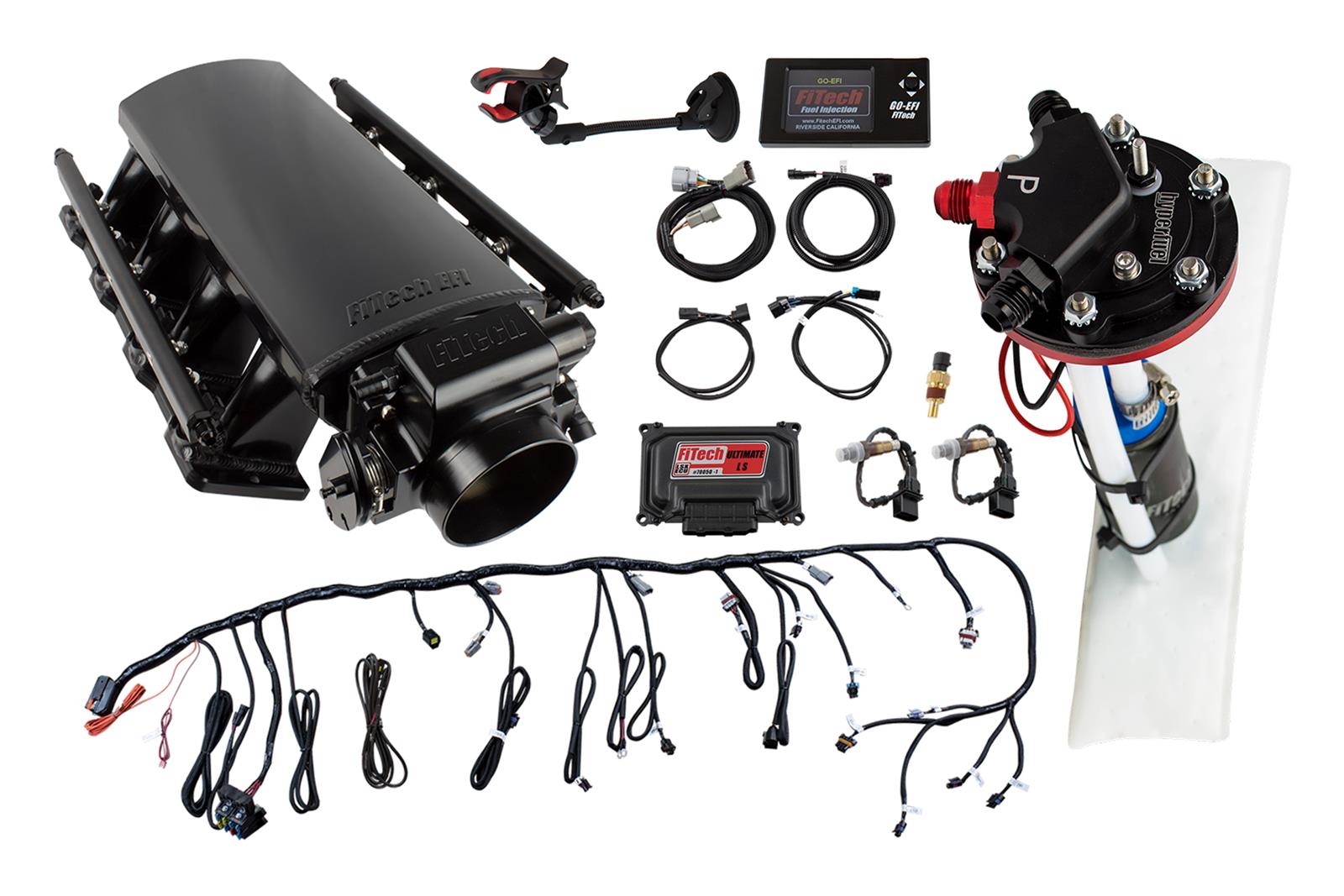 FiTech Fuel Injection 78006 FiTech Ultimate LS Truck EFI 500 HP Fuel Inject...