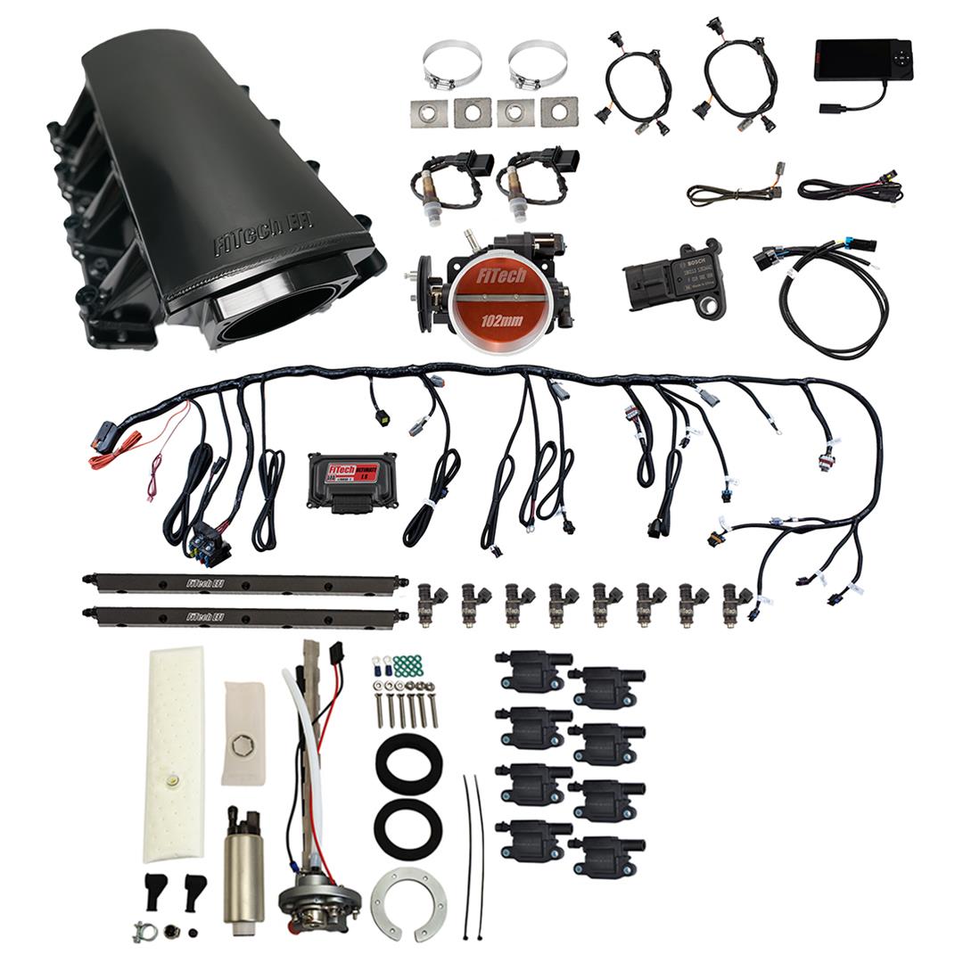 FiTech Ultimate LS 750 HP EFI Short LS7 Port Intake Fuel Injection Master Kits 78717 System With Kit