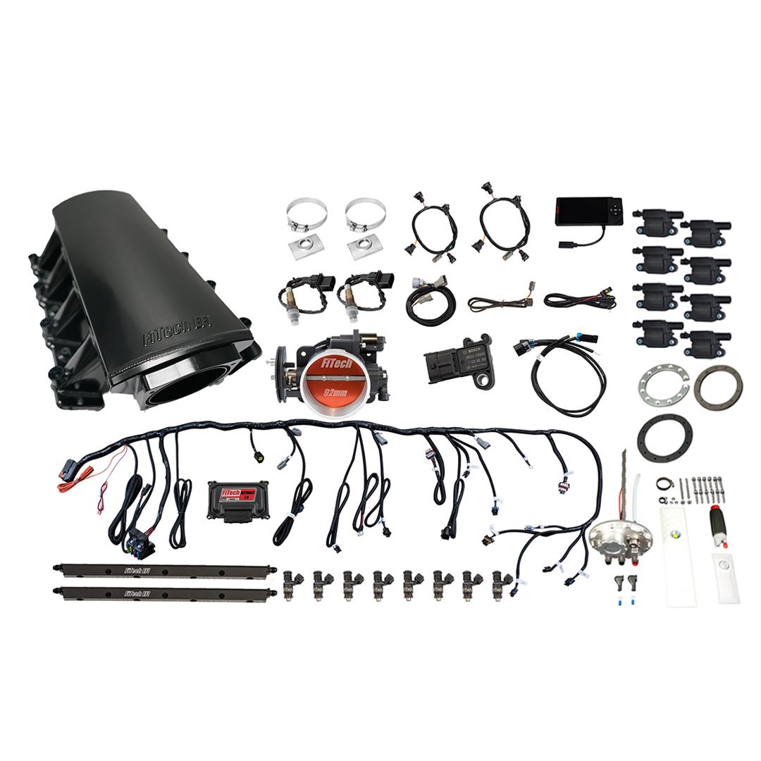 FiTech Ultimate LS 500 HP EFI Short LS7 Port Intake Fuel Injection Master Kits 78816 System With Kit