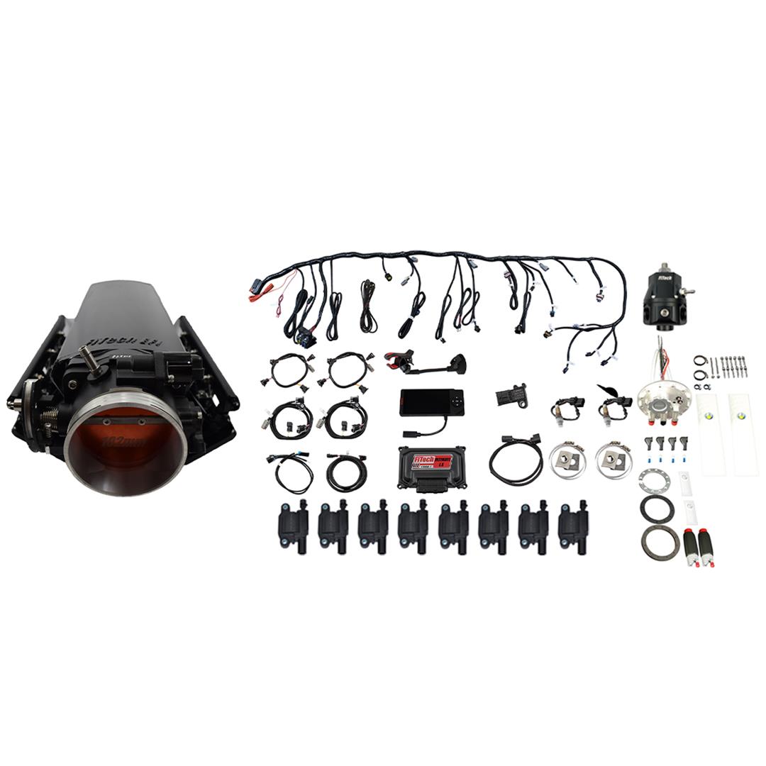 FiTech Ultimate LS 1,000 HP EFI Long Runner Cathedral Intake Fuel Injection Master Kits 78932 1000 System With Kit