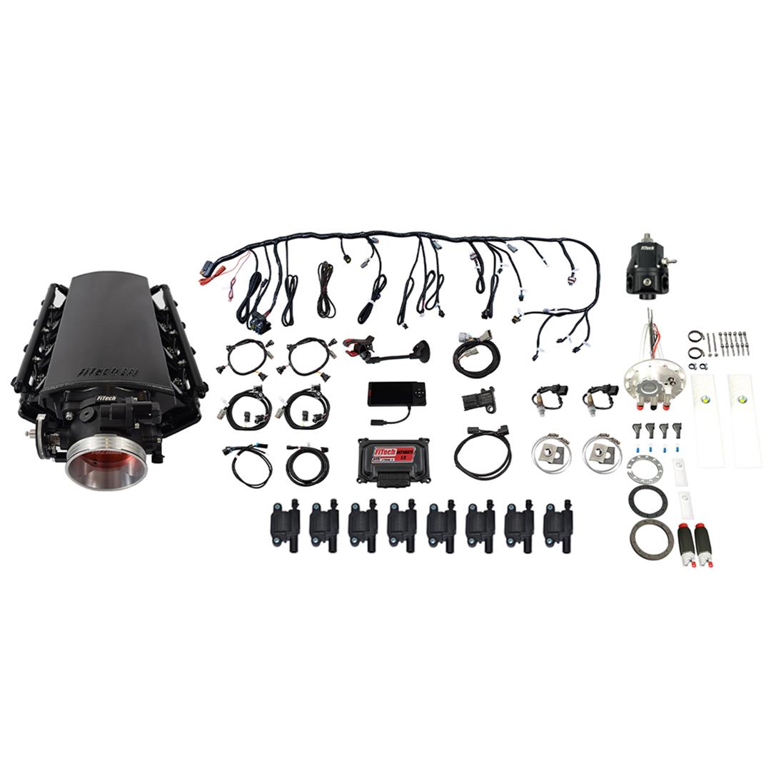 FiTech Ultimate LS 1,000 HP EFI Short LS3 Port Intake Fuel Injection Master Kits 78935 1000 System With Kit