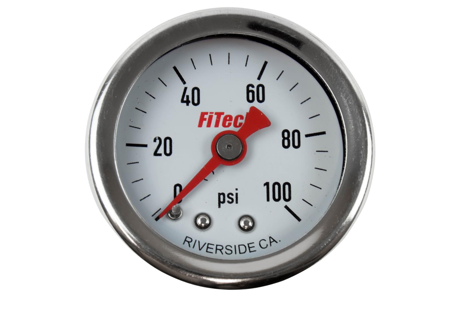 FiTech Fuel Injection 80117 FiTech Analog Fuel Pressure Gauges Summit