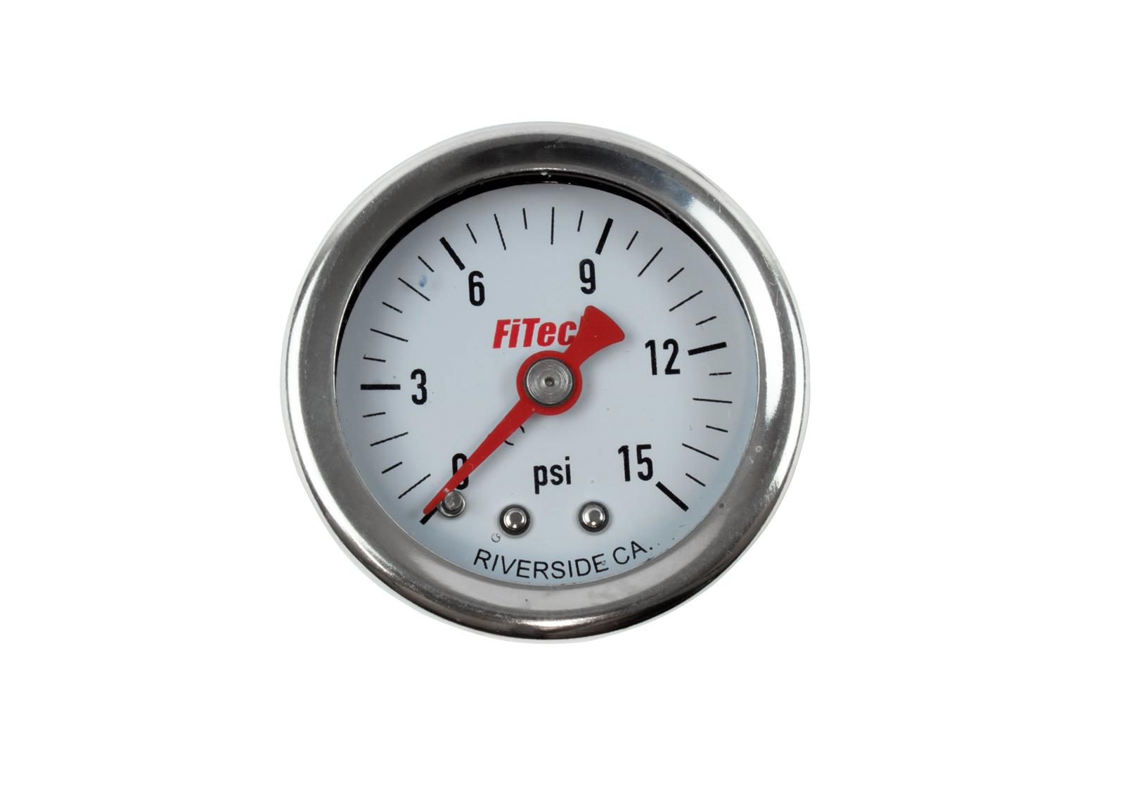 FiTech Fuel Injection 80118 FiTech Analog Fuel Pressure Gauges Summit