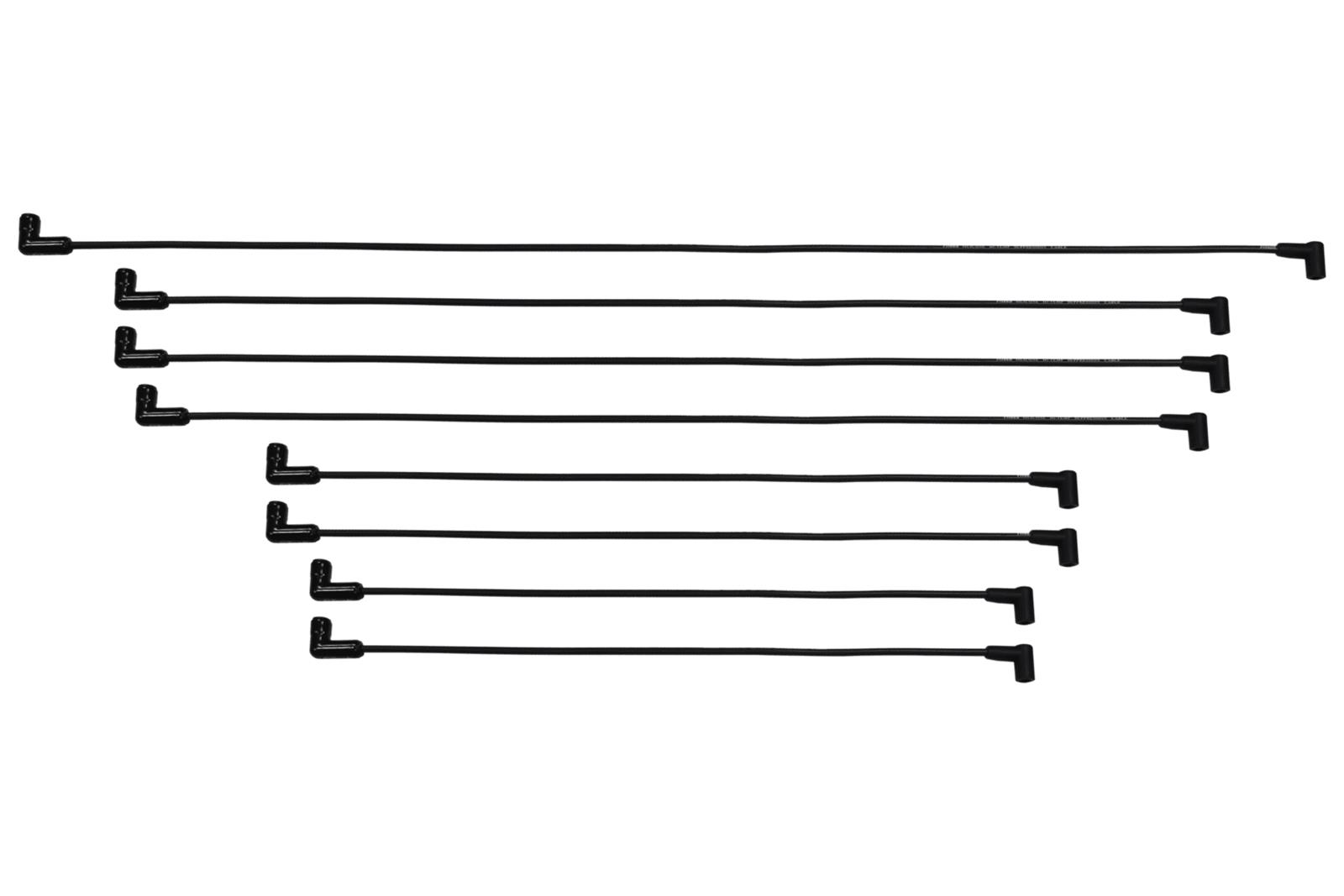 FiTech Go-Spark Ceramic Spark Plug Wire Sets 90012 Wires, Go-Spark, Pre-Made, Ceramic, Black, 8mm, Spiral Core, 90 Degree Boots, Over Valve Cover, Under Header, HEI, Chevy, Small Block, Set thumbnail 2