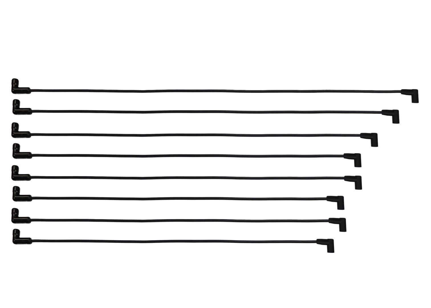 FiTech Go-Spark Ceramic Spark Plug Wire Sets 90015 Wires, Go-Spark, Pre-Made, Ceramic, Black, 8mm, Spiral Core, 90 Degree Boots, Over Valve Cover, HEI, Chevy, Small Block, Set thumbnail 3