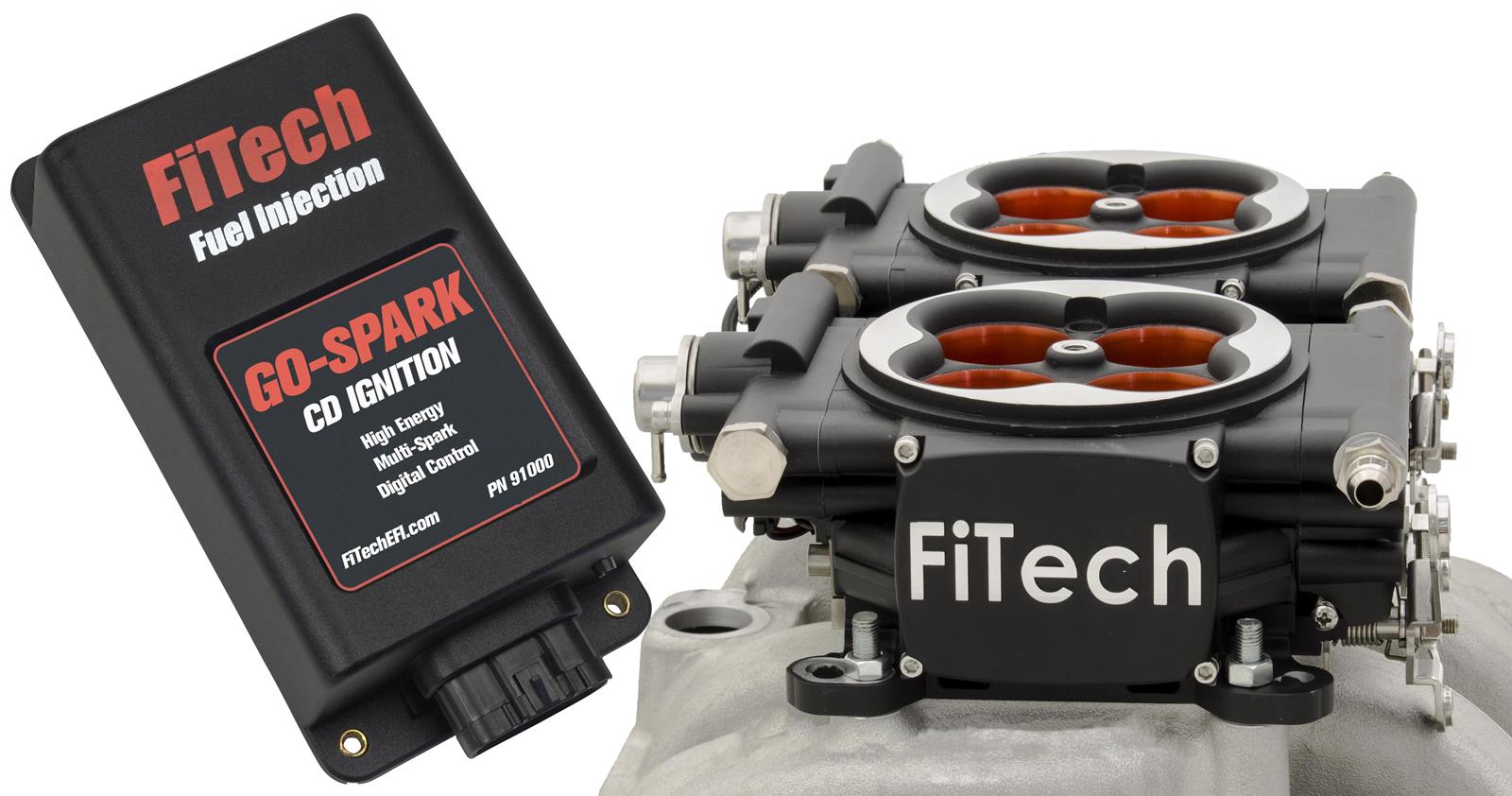 FiTech Fuel Injection 93064 FiTech Go EFI 2x4 PA 1200 HP Fuel Injection Systems Summit Racing