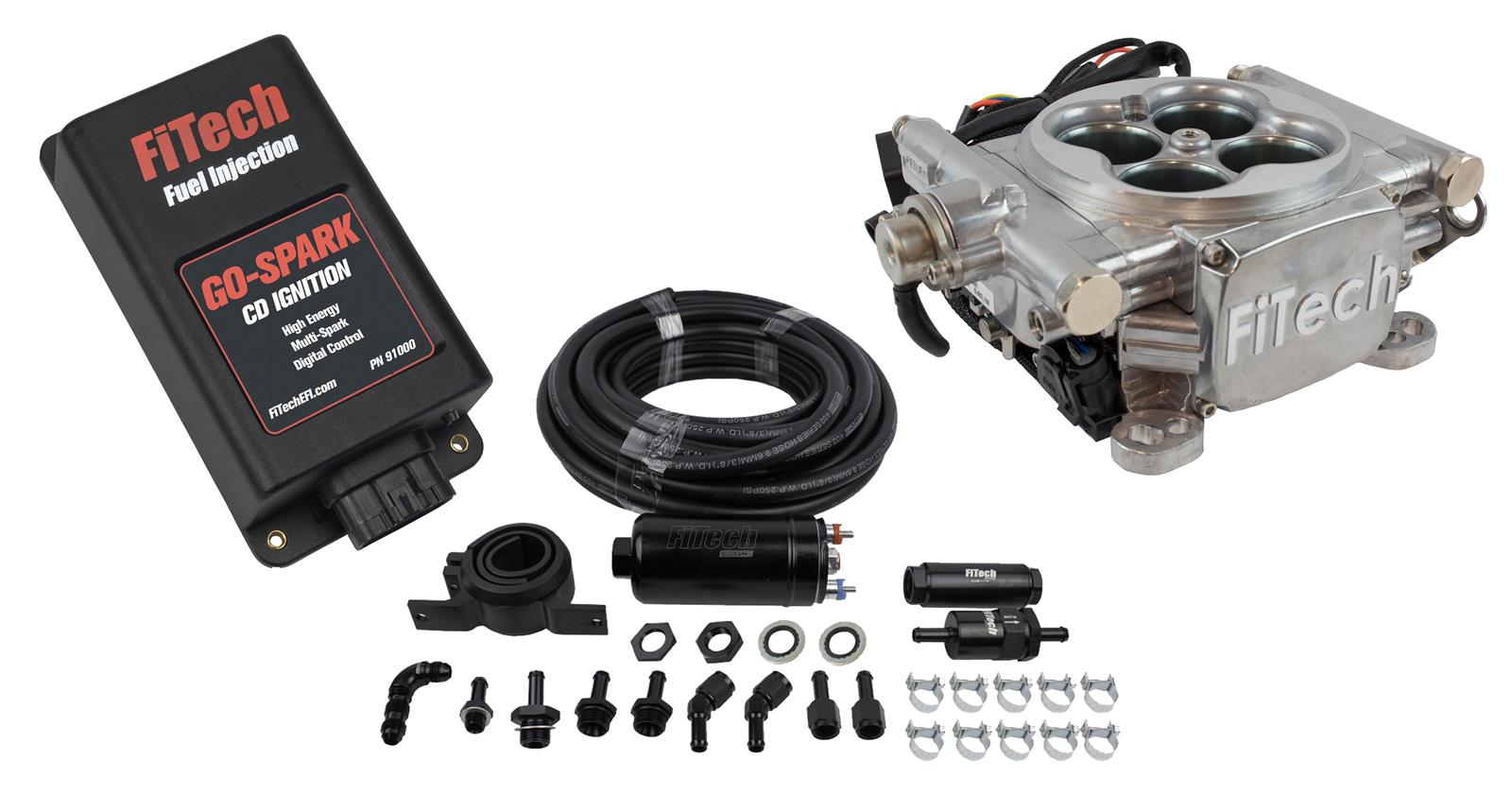 FiTech Fuel Injection 93101 FiTech Go EFI 4 600 HP SelfTuning Fuel Injection Systems Summit