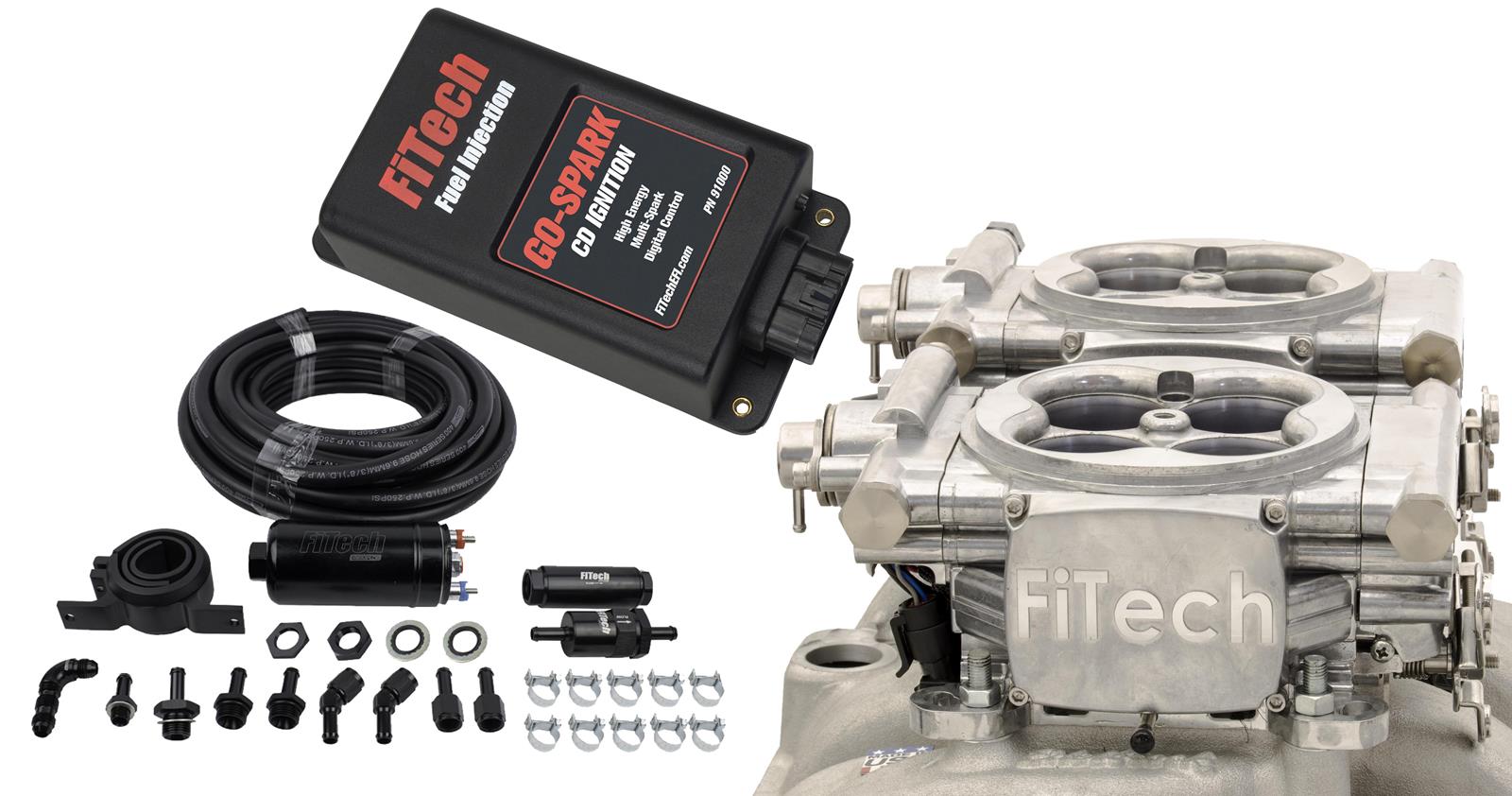 Fitech Fuel Injection 93161 Fitech Go Efi 2x4 625 Hp Systemgo Spark Fuel Injection Master Kits 5880