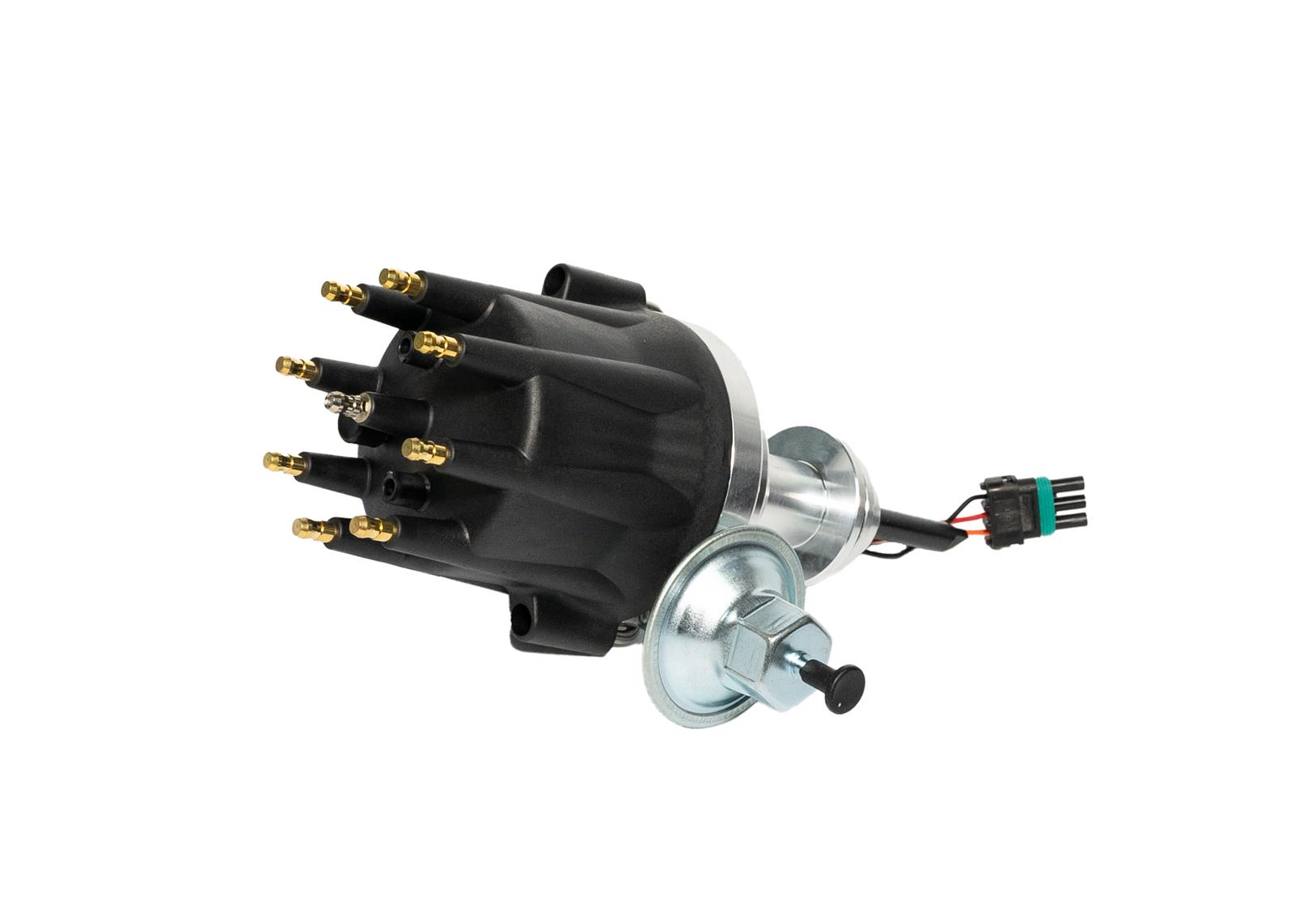 FiTech Go-Spark Ready-To-Run Distributors 99009 Distributors, Go Spark, Ready-to-Run, Aluminum, Small Cap, Male/HEI, Black, Vacuum/Mechanical, Melonized, Chrysler, Dodge, Plymouth, 5.2L, Each thumbnail 3