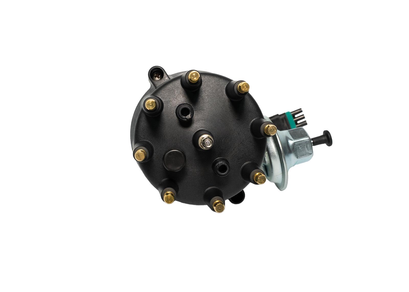 FiTech Go-Spark Ready-To-Run Distributors 99009 Distributors, Go Spark, Ready-to-Run, Aluminum, Small Cap, Male/HEI, Black, Vacuum/Mechanical, Melonized, Chrysler, Dodge, Plymouth, 5.2L, Each thumbnail 2
