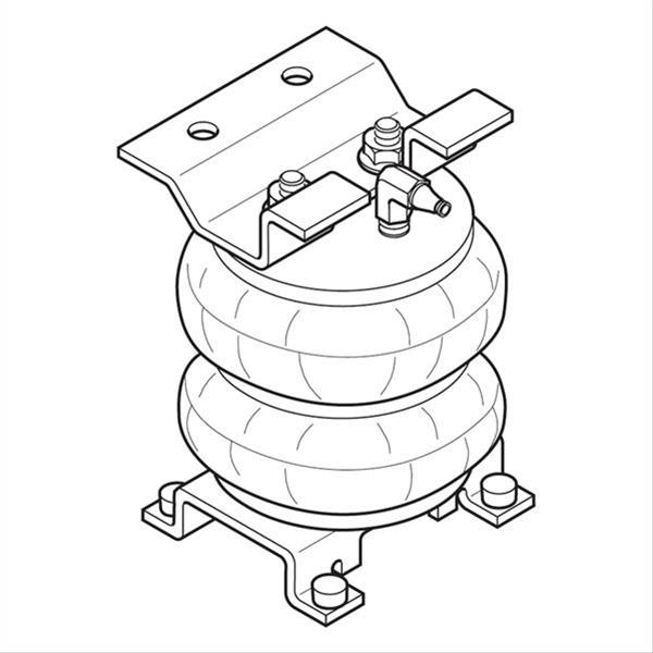Firestone Ride-Rite Air Helper Spring Kits W217602080 Springs, Rear, Chevy, P30 Van, Kit thumbnail 2