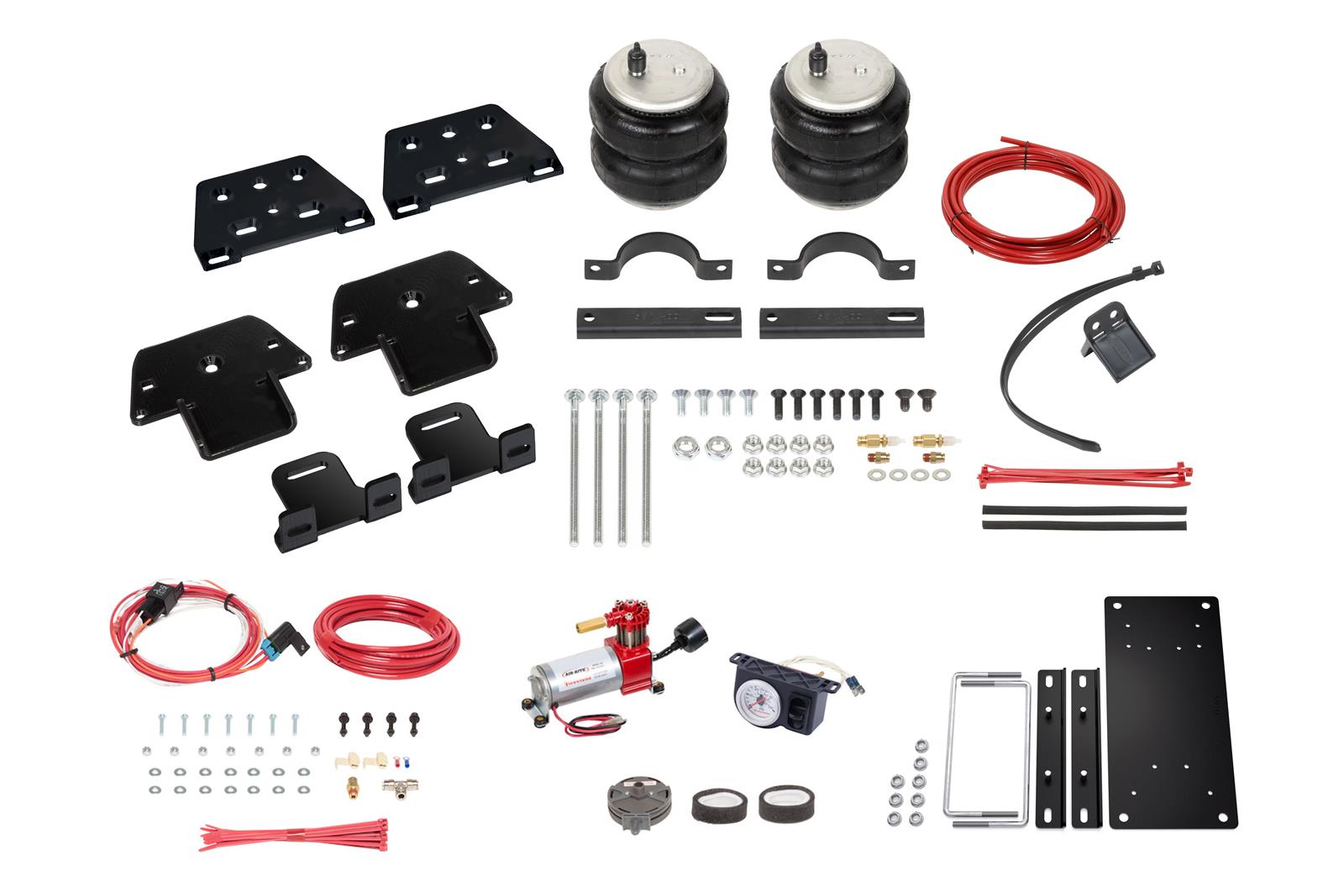 Firestone Ride-Rite Analog All-In-One Kits W217602891 Air Springs, All-In-One, Air Compressor, Gauge, Rear, Toyota, Kit