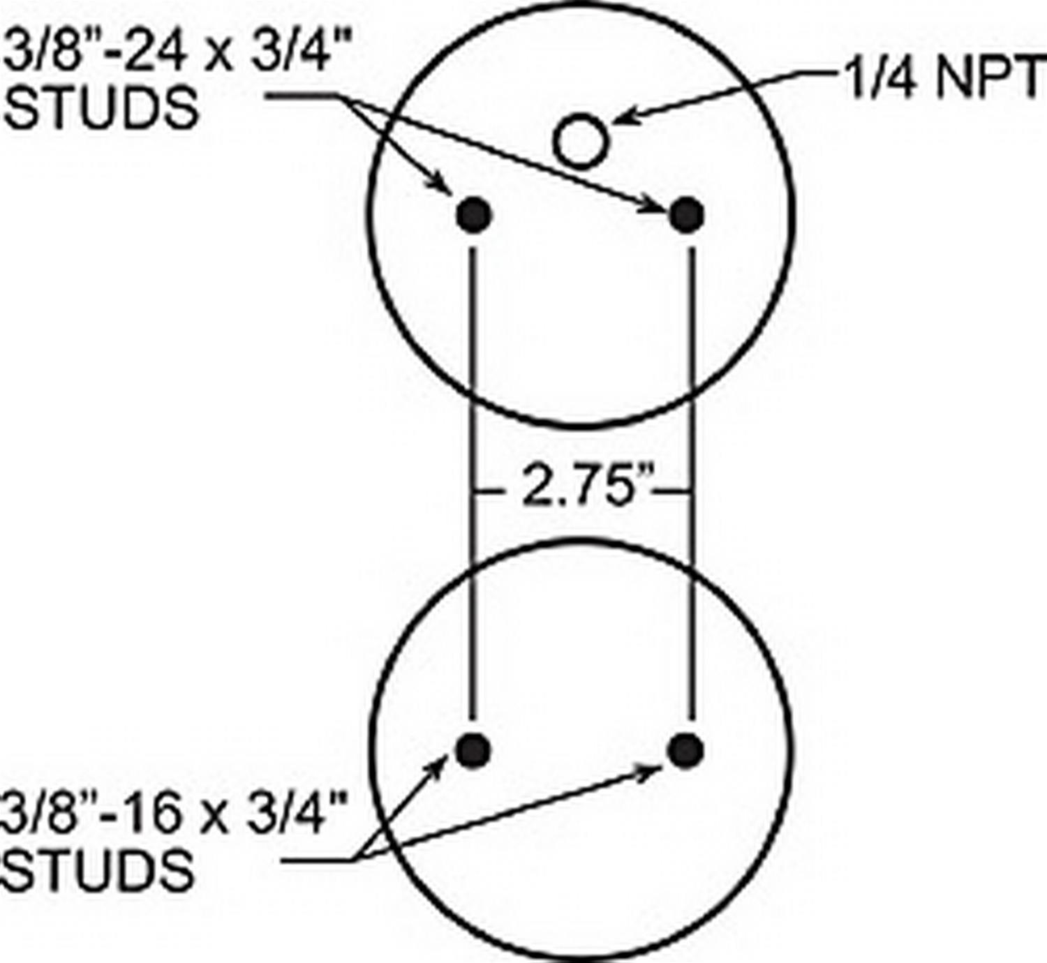 Firestone Replacement Air Springs W013587325 Spring, Replacement, Each