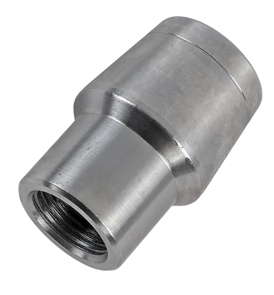 FK Weldable Tube Ends 2808L End, Weldable, Chromoly Steel, 1.250 in. Diameter, 3/4 in.-16 LH Thread, Smooth/Groove End, Each