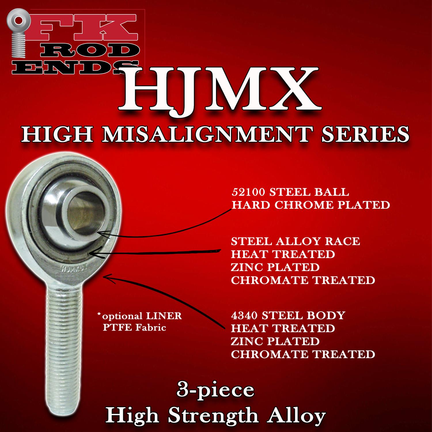 FK Rod Ends 3/8 LH Male HJMXL6T FK Rod Ends 3/8 LH Male HJMXL6T