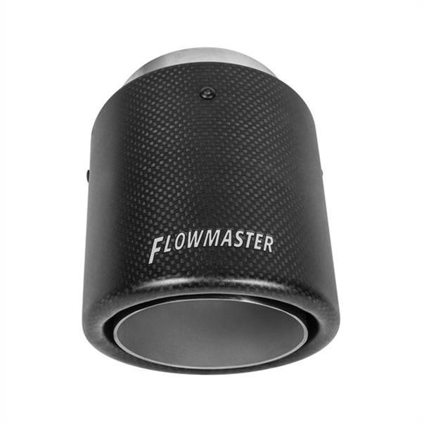 Flowmaster Round, Carbon fiber 3 Inch Exhaust Tip 15401 Tip, Fiber, 3.00 in. Inlet, 4.00 in. Outlet, 5.25 in. Length, Slant, Each thumbnail 4